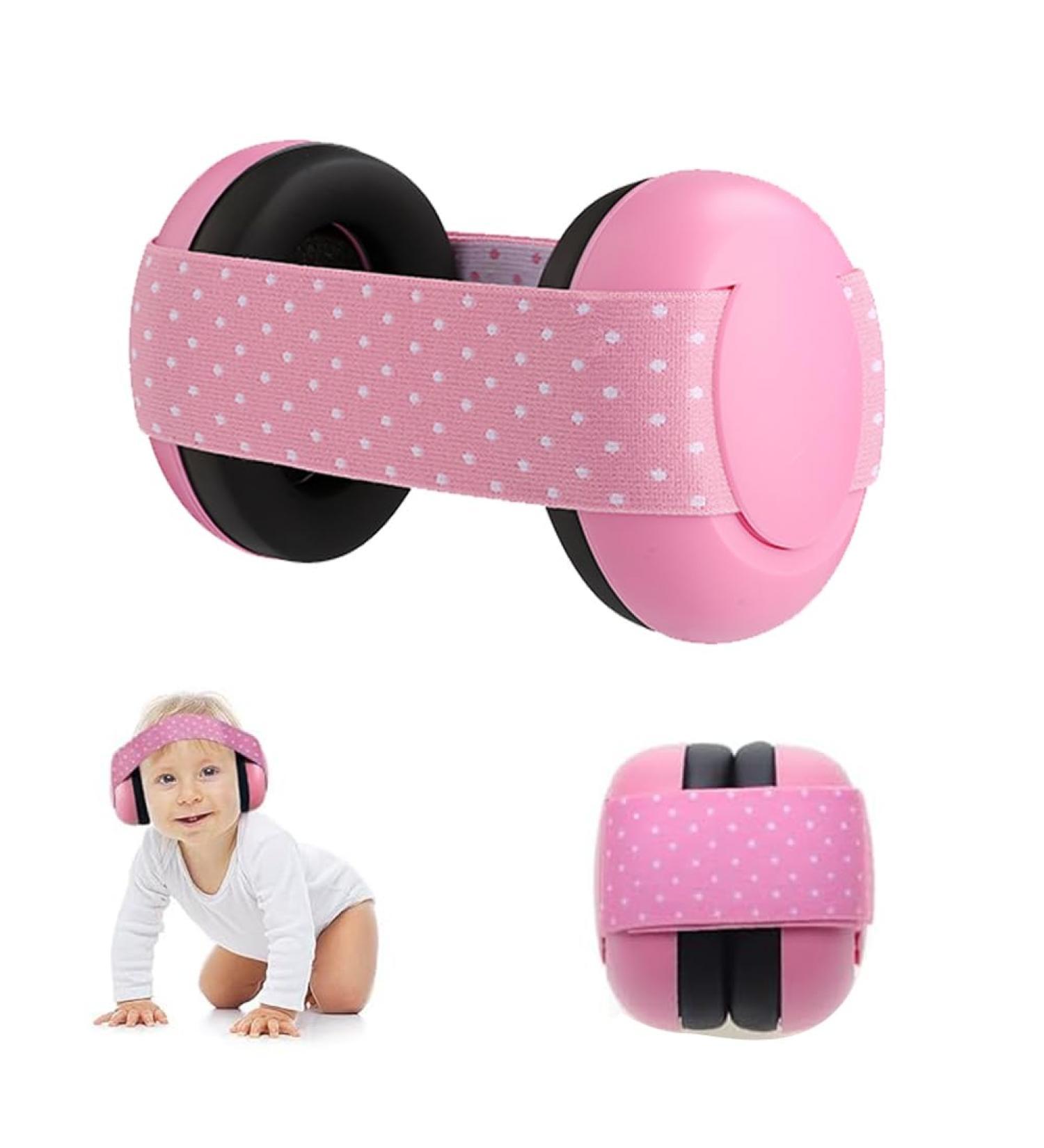 Zoompil Baby Capsule Listener - Premium Ear Protection Headphones for Newborns & Toddlers | Foldable Hearing Protection in Pink - Buy Online on SooperMarket.com