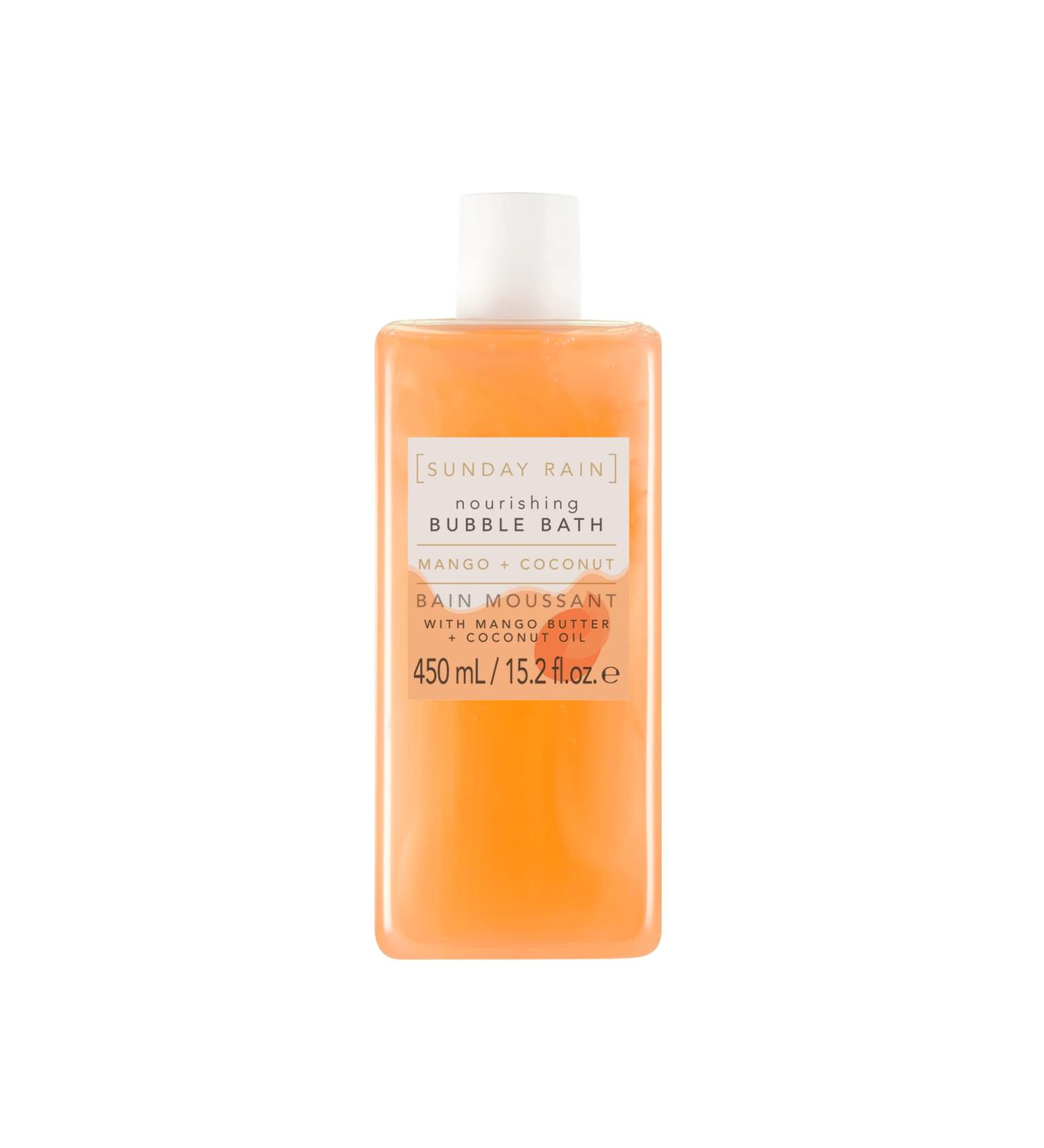 Shop Sunday Rain Nourishing Tropical Bubble Bath - Mango Butter & Coconut Oil 450ml | Refreshing Spa Experience - Buy Online on SooperMarket.com