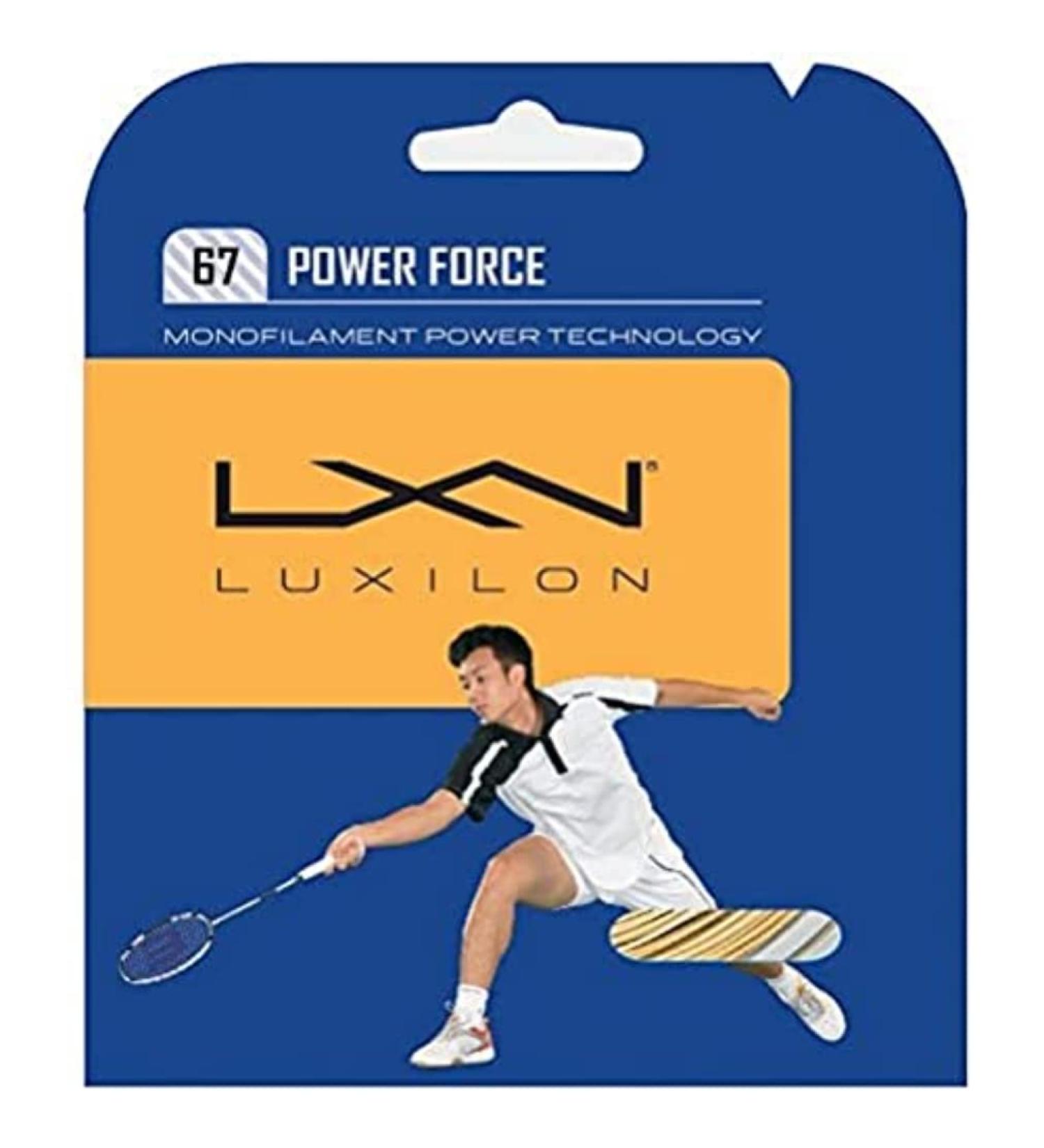 Wilson Luxilon Spin Force Badminton Strings 67 Power Force One Size White