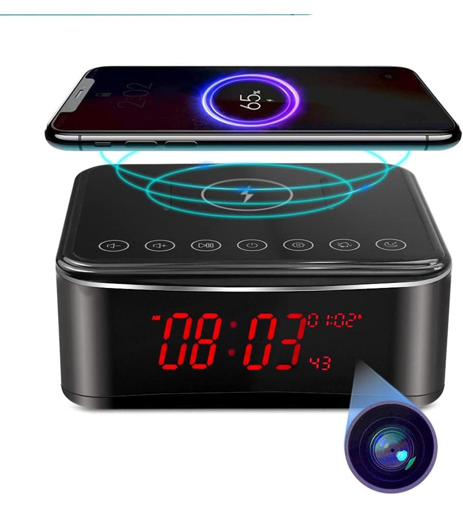 YuanFan Hidden Spy Camera with Video in Alarm Clock - Black - Buy Online on SooperMarket.com