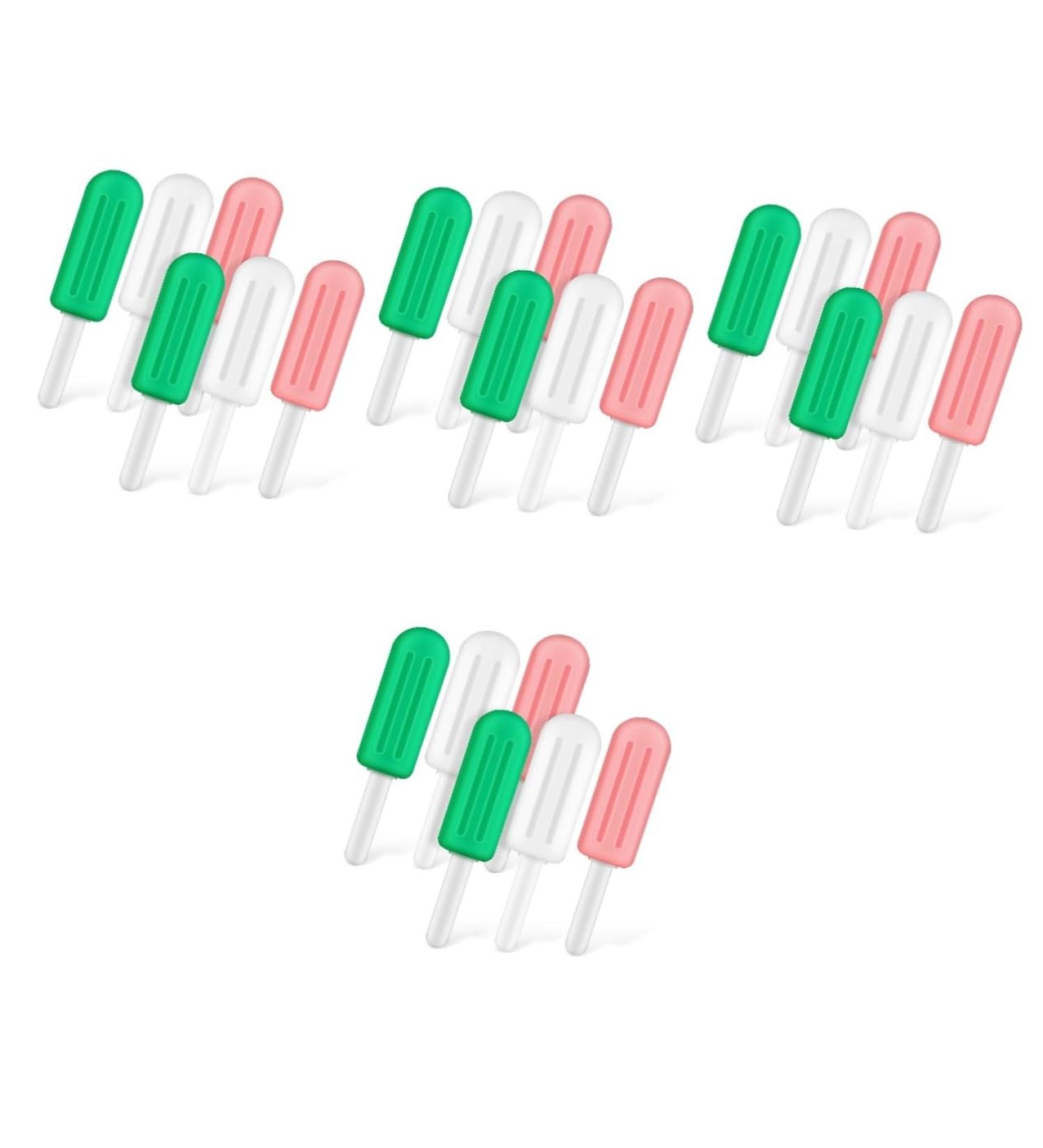 KALLORY 24 Pcs Popsicle Silicone Chew Silicone Pacifiers Braces Aligner Chewies Jaw Training Chewies Sticks 1 count (Pack of 1) As Shownx4pcs - Buy Online on SooperMarket.com