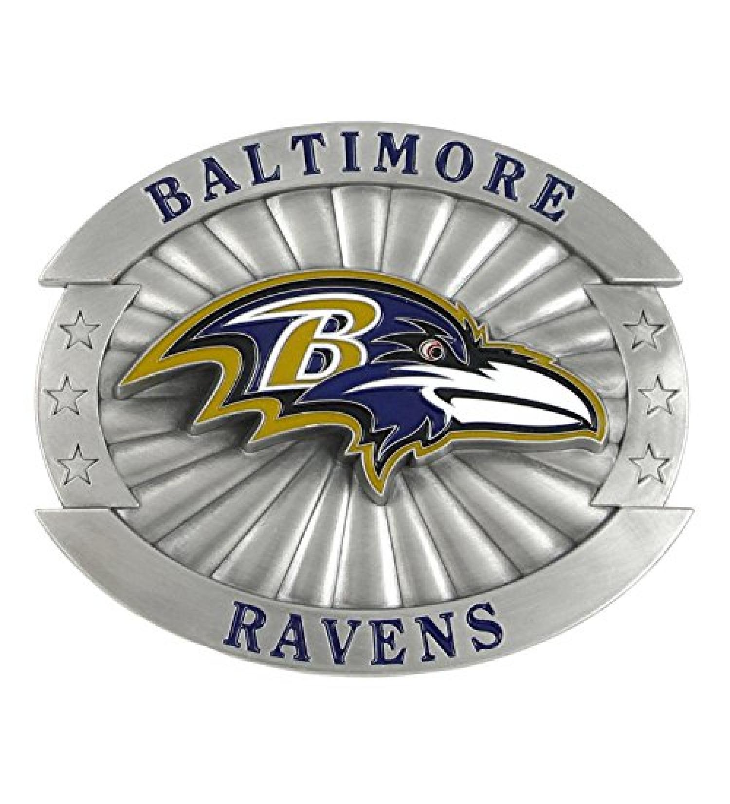 Siskiyou NFL Baltimore Ravens Oversized Buckle, Metal, X-Large
