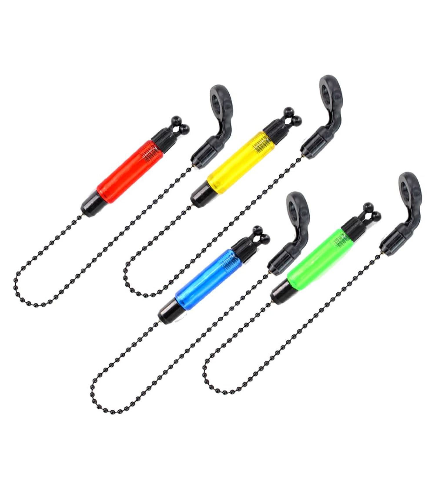 Carp Fishing Swinger Set with Bite Indicators - Red Yellow Blue & Green - 4 Pack for Accurate Fishing - Buy Online on SooperMarket.com