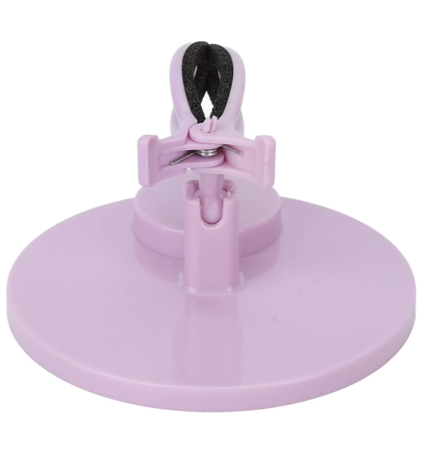 Nail Polish Bottle Holder Nail Polish Fixing Clip Auxiliary Reclining Nail Painting Tools Wearable Nail Polish Bottle Holder for Nail Salons(Pinkish Purple) - Buy Online on SooperMarket.com