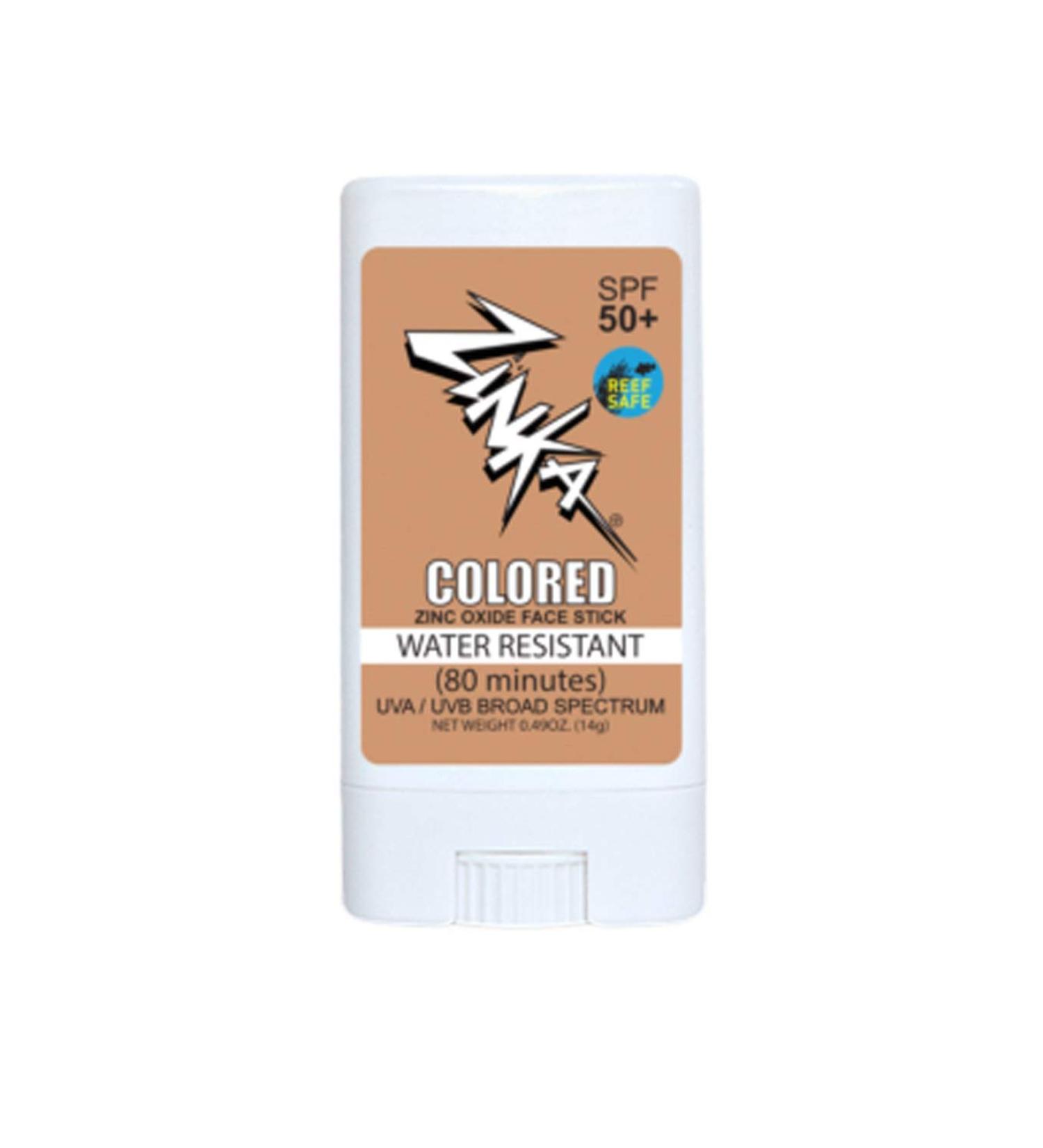 Zinka Sunscreen SPF 30 All Natural Vegan Mineral Light Beige Colored Face Stick Flesh