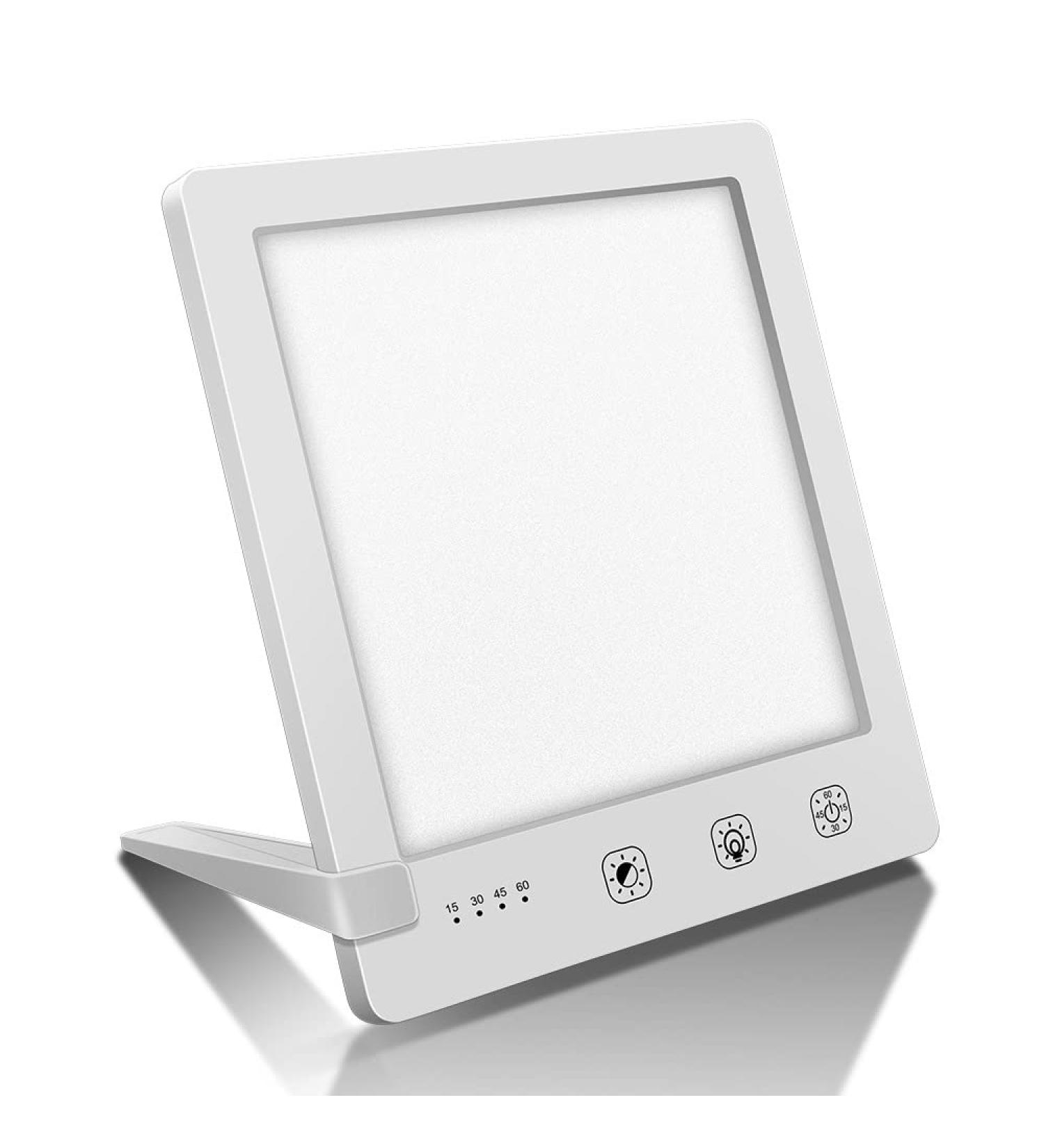 LED Light Therapy Lamp Easy Control Timer Adjustable 3 Colour Temperature (3000-6500K) Brightness (up to 10000LUX) (White) - Buy Online on SooperMarket.com
