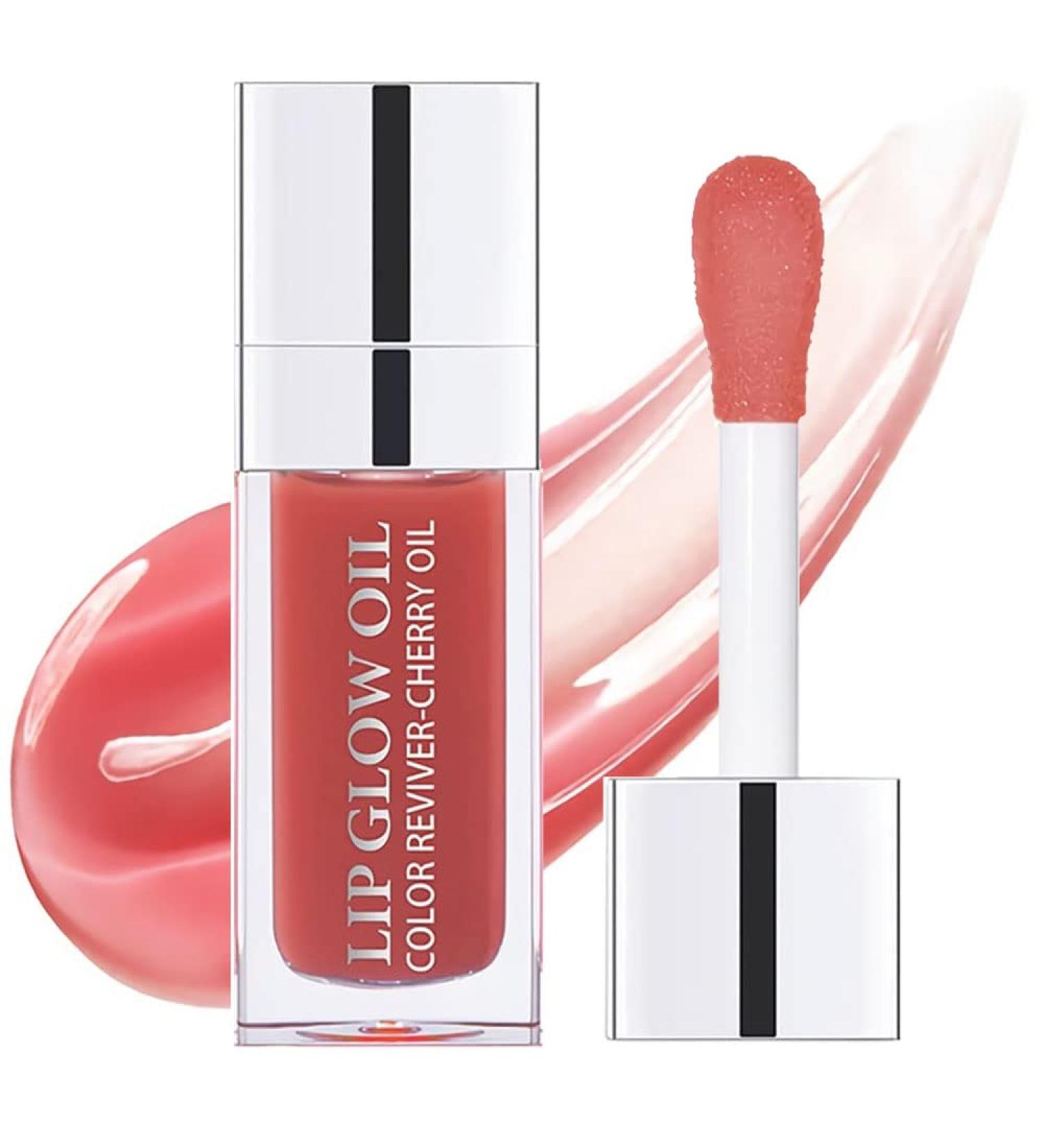 ZARICS Plumping Lip Oil - Hydrating Gloss, Tinted Balm for Nourishing Lip Care - Long Lasting Glow, Non-Sticky Formula - Rosewood Shade - Buy Online on SooperMarket.com