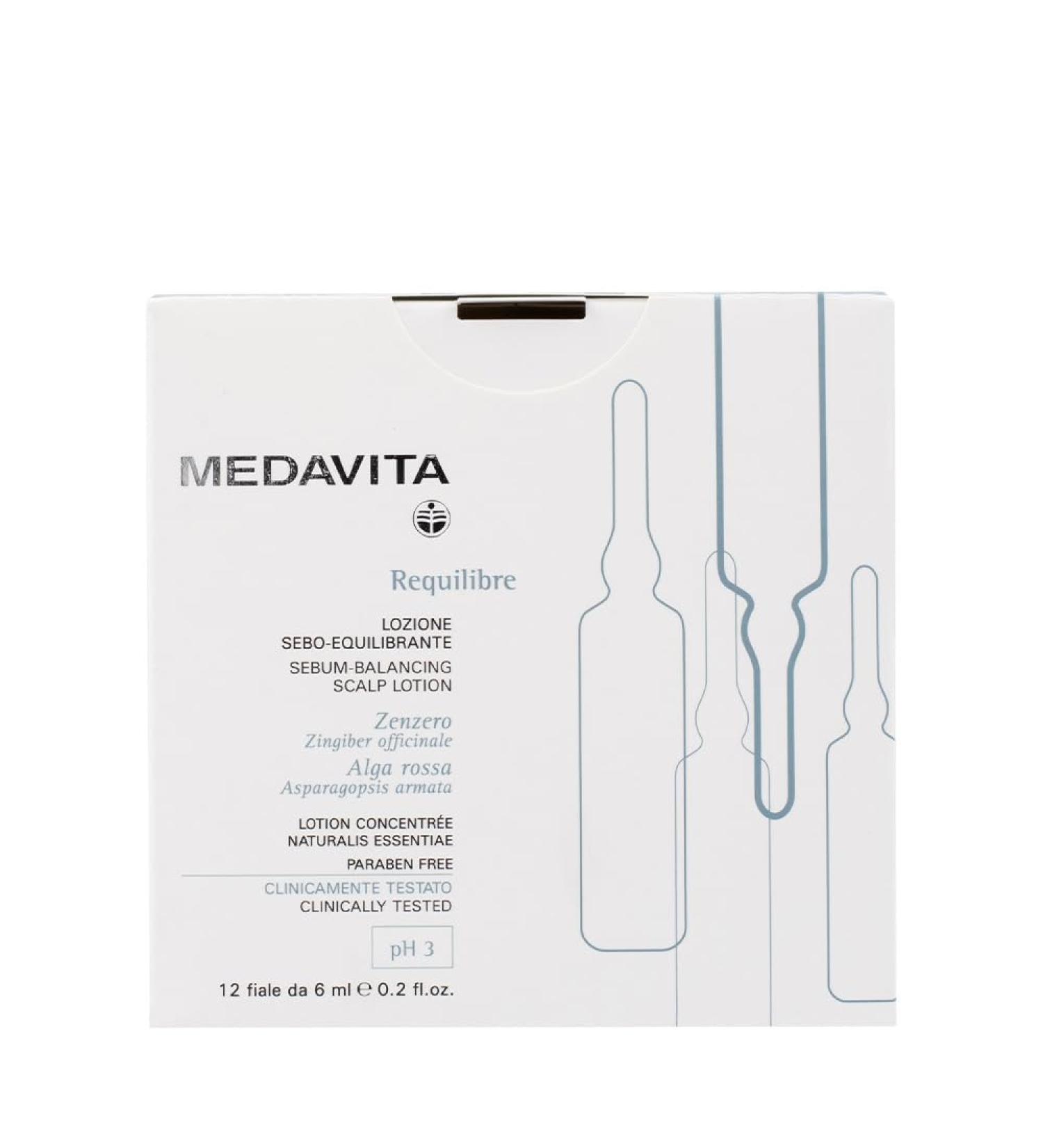 Medavita Cute Requilibre Sebum-balancing scalp lotion pH 3 12x6ml