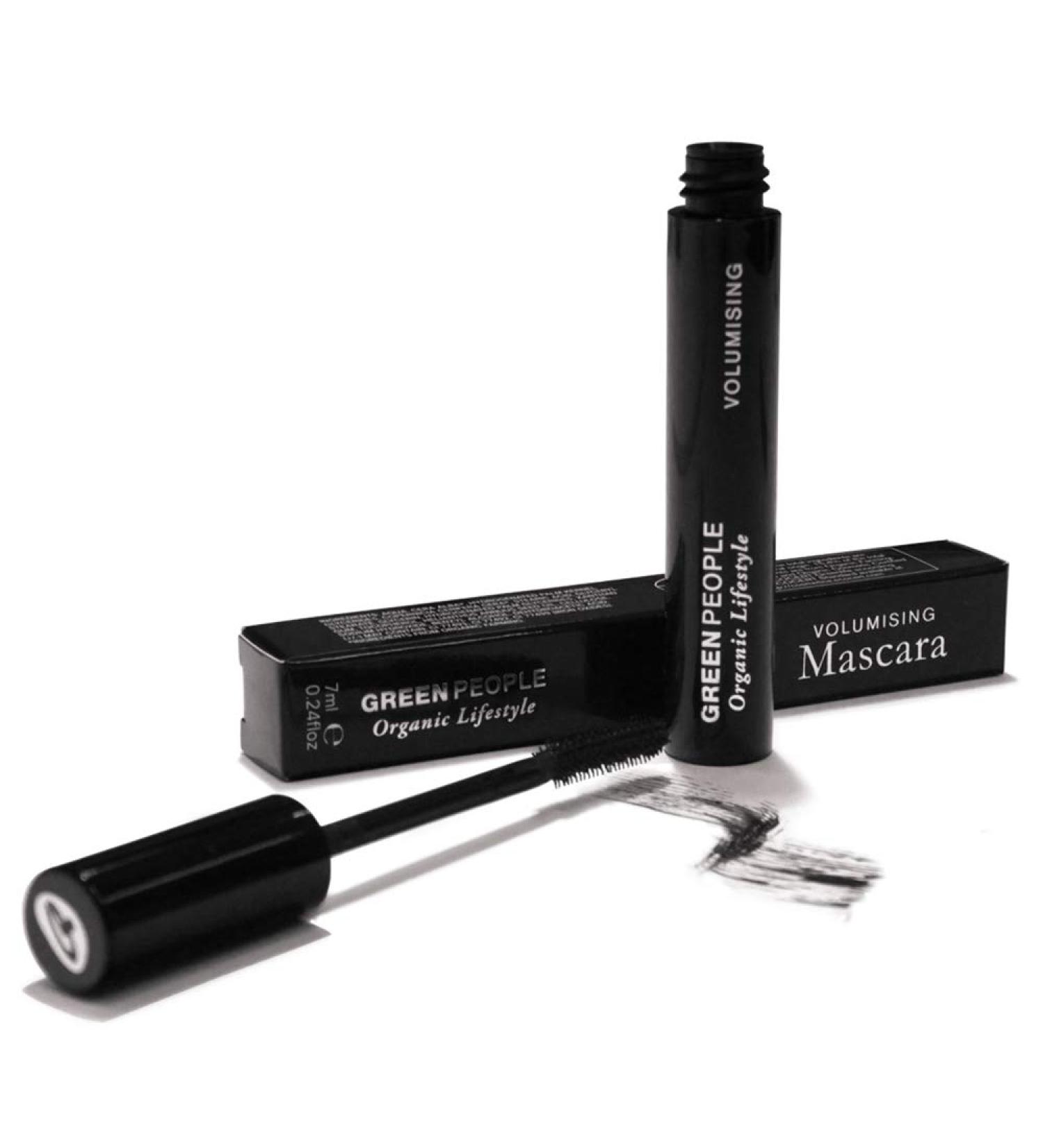 Buy Green People Volume Mascara - Black 7 ml | Natural Paraben-Free Mascara for Sensitive Eyes | Long-Lasting Mineral Pigments - Buy Online on SooperMarket.com