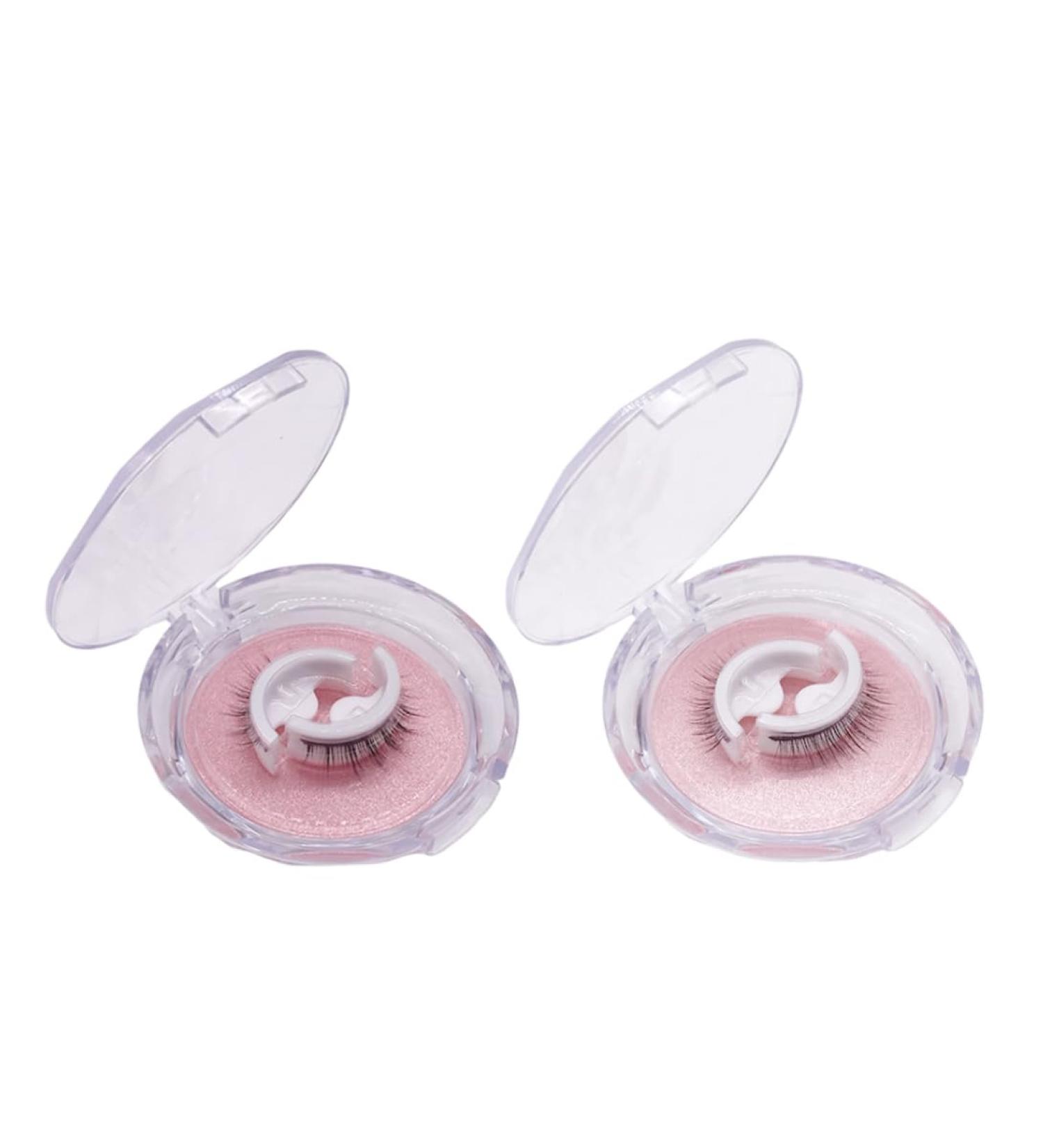 Buy Self Adhesive Waterproof Fake Eyelashes - Reusable Natural Fluffy Lashes (2 Pairs) - Shop Now - Buy Online on SooperMarket.com