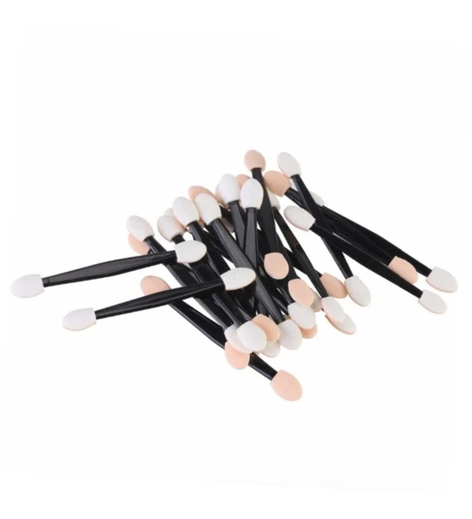 PLAFOPE 50 Pcs Eyeshadow Eyeliner Brushes Sponge Applicator Double Head Eyeshadow Brushes Size 1 Black - Buy Online on SooperMarket.com