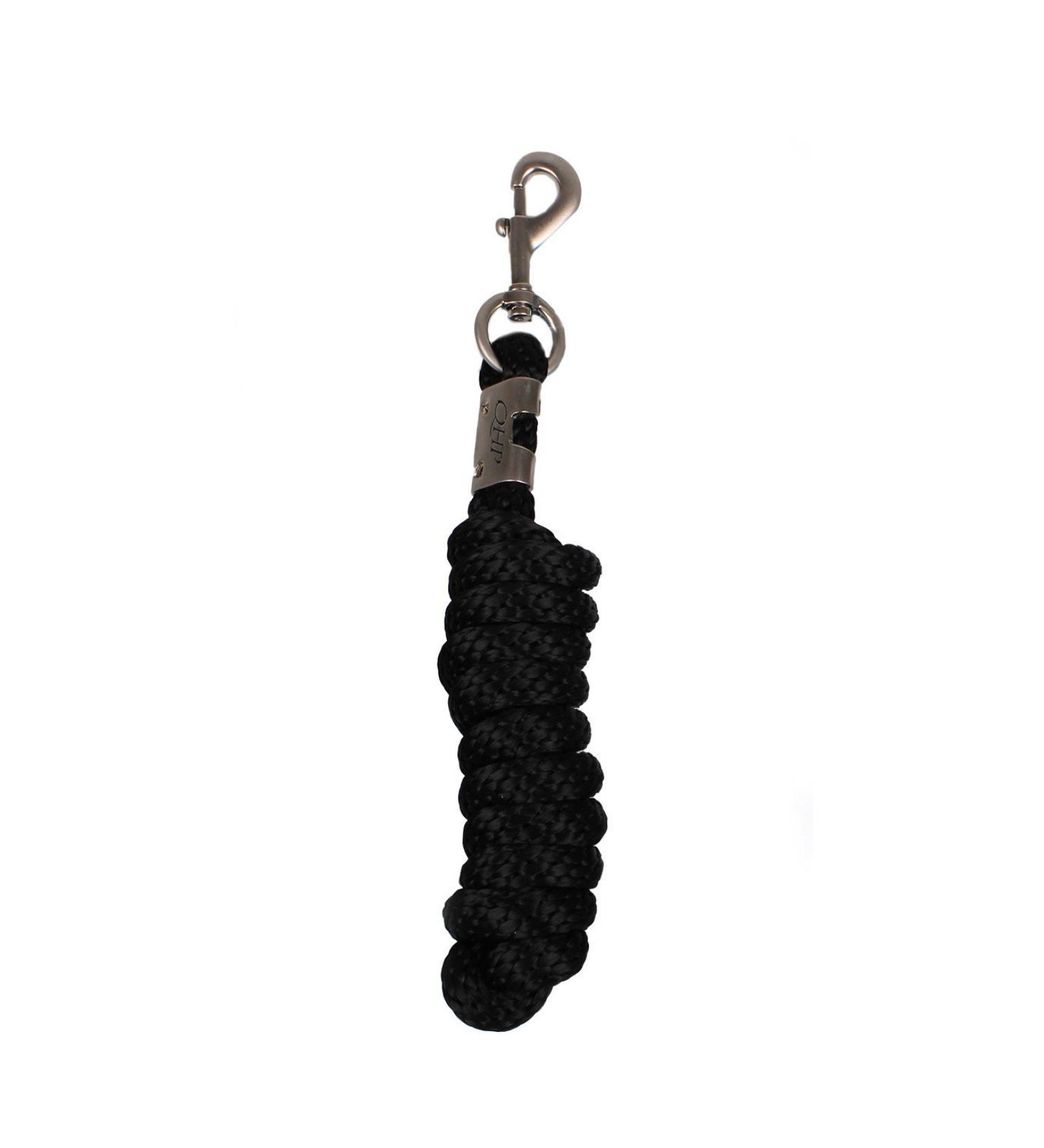QHP lead rope tie rope snap hook 3 m dark blue + black (black)