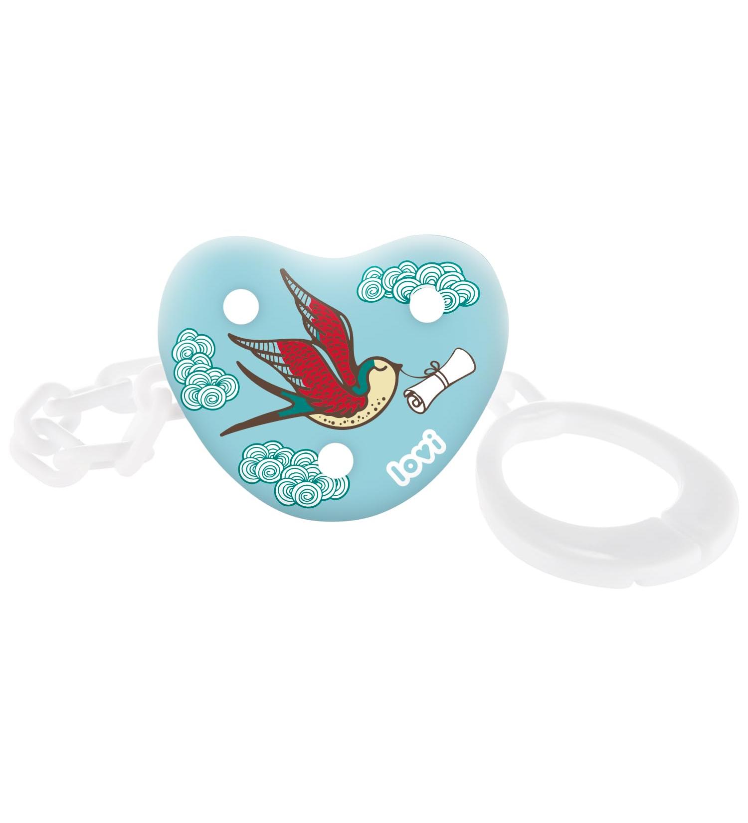 Lovi Pacifier Chain for 0+ Months | BPA Free Safe Design & Practical Clip System | Prevent Loss with Folky Style - Buy Online on SooperMarket.com