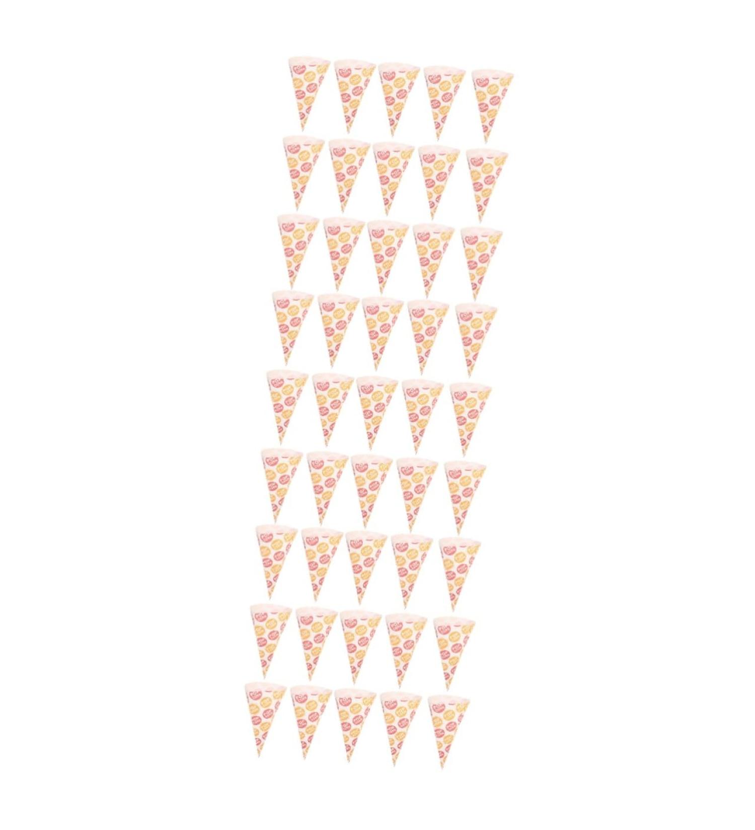 Beavorty 150 Pcs Popcorn Bag Cellophane Bags Cookies Bags Christmas Candy Cone Treat Bags Marshmallows Piping Bags Pink Candy Cookies Cone Bags Snack Cone Bags Disposable Child Paper Food - Buy Online on SooperMarket.com