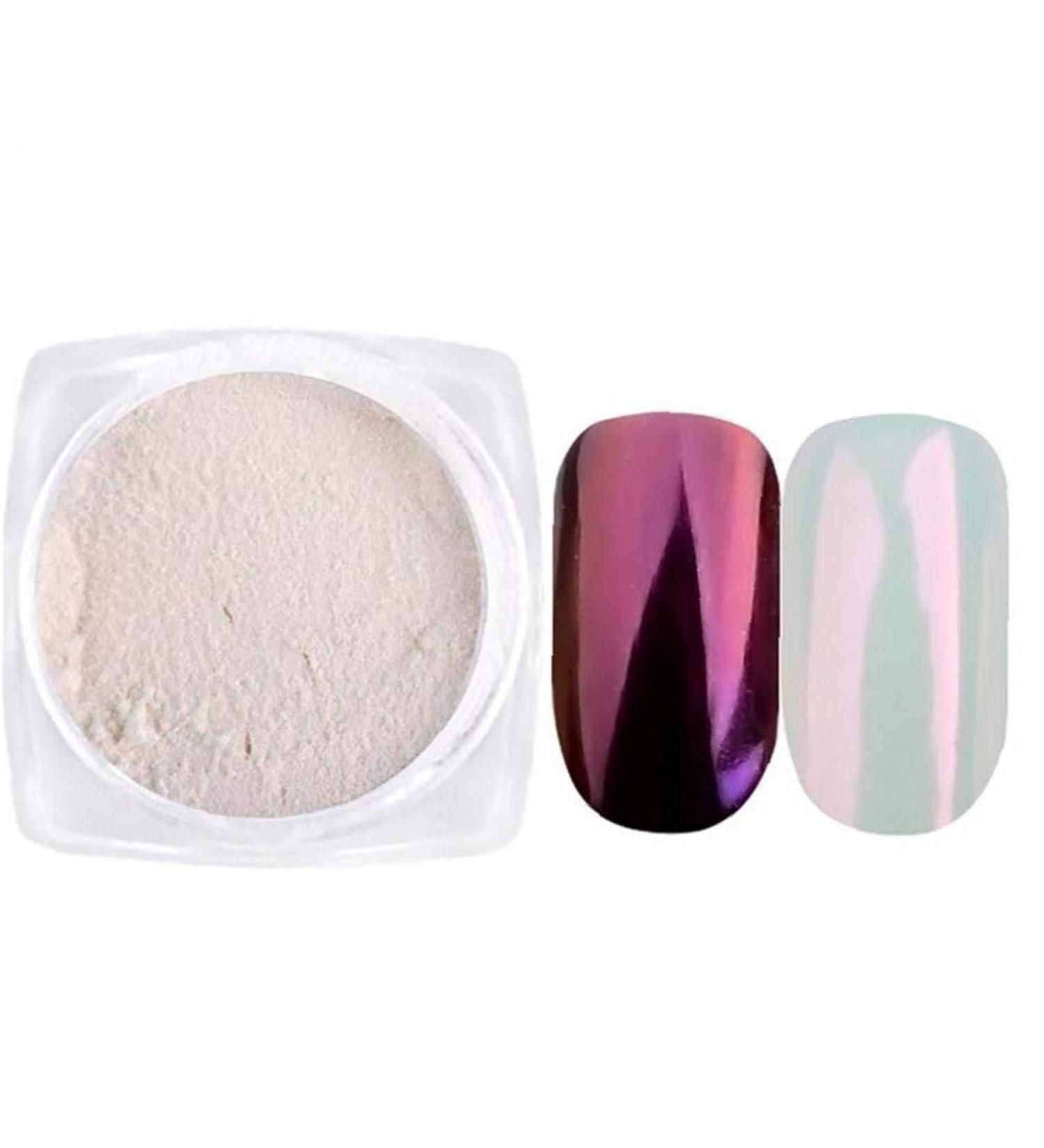 1pc Nail Powder Mirror Effect Powder Holographic Nail Powder Pearl Nail Pigment Nail Art Powder(1g Wine Red) - Buy Online on SooperMarket.com