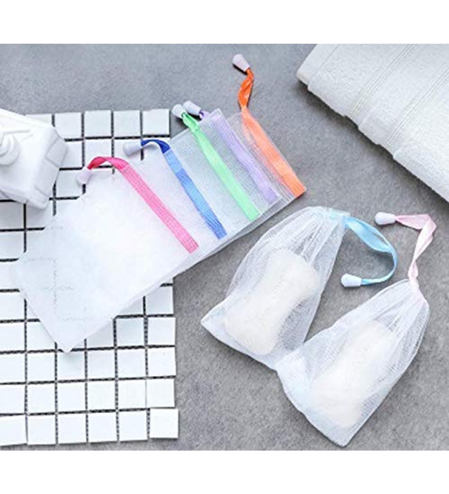 40 Pack Magnoloran Double Layer Exfoliating Mesh Soap Saver Pouch for Body & Facial Cleaning - Buy Online on SooperMarket.com