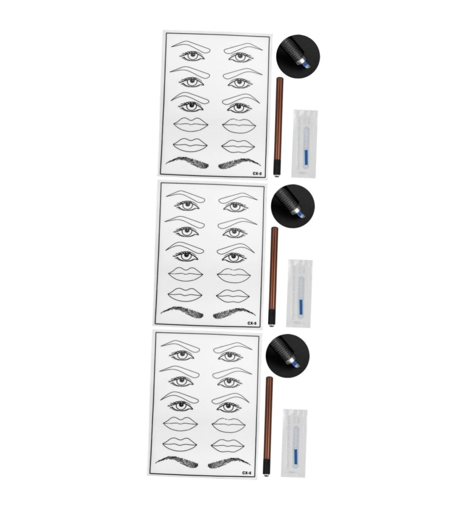 Hemoton 3pcs Practice Skin Kit Embroidery Kit Coffee Practice Set - Buy Online on SooperMarket.com
