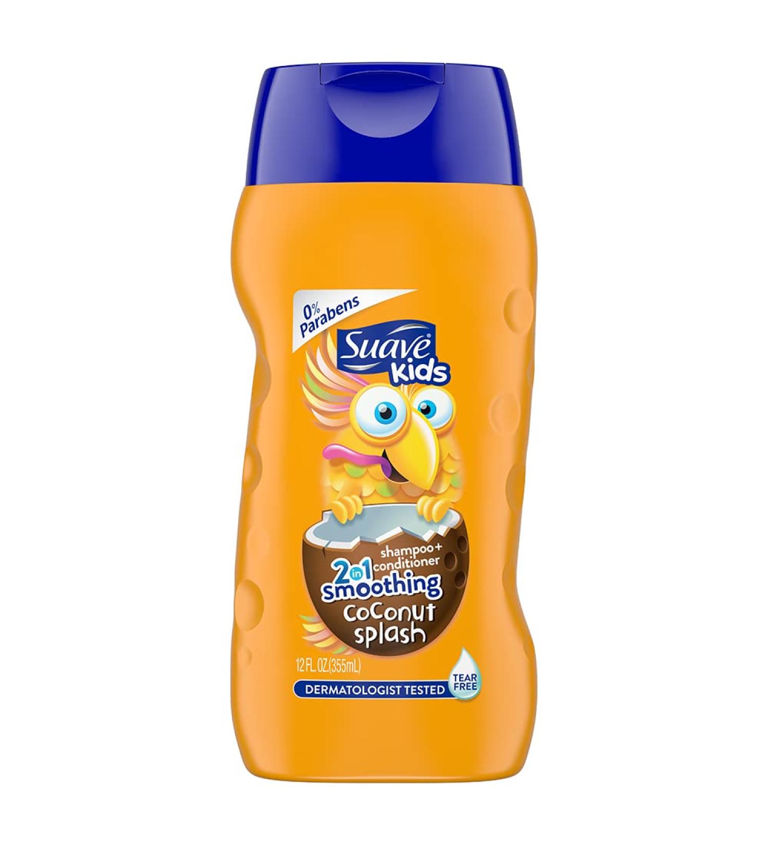 Suave Kids 2-in-1 Shampoo Smoothers - Cowabunga Coconut 12 oz | Gentle & Nourishing Hair Care for Kids - Buy Online on SooperMarket.com