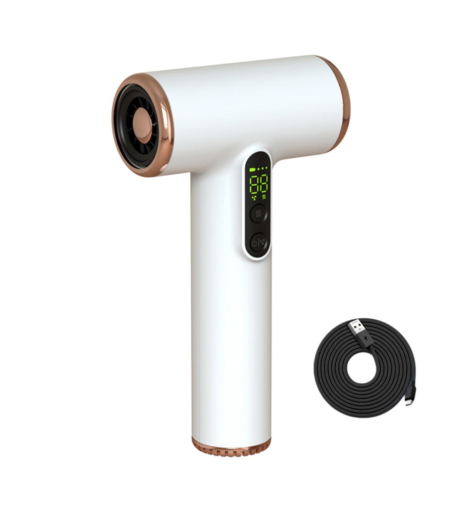 Cordless Baby Hair Dryer for Infant Low Heat Gentle Air Rechargeable Small Hair Blow Dryer with 3 Speed Settings - Buy Online on SooperMarket.com