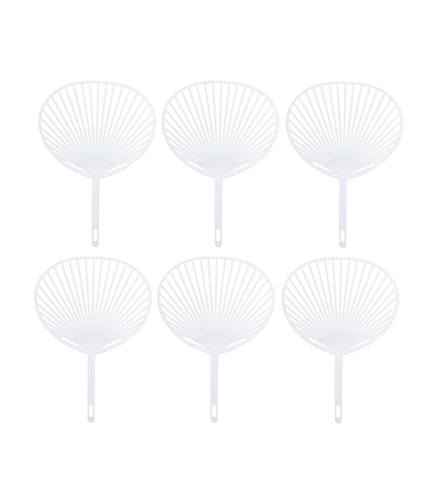 HEALLILY Wedding Frame Fan Making Supplies 20pcs Japanese Paper Fan Frame Uchiwa Frame DIY Hand-held Fan Frame Kit for DIY Crafts (White) Hand- Held Fan Framework Handheld Fans - Buy Online on SooperMarket.com