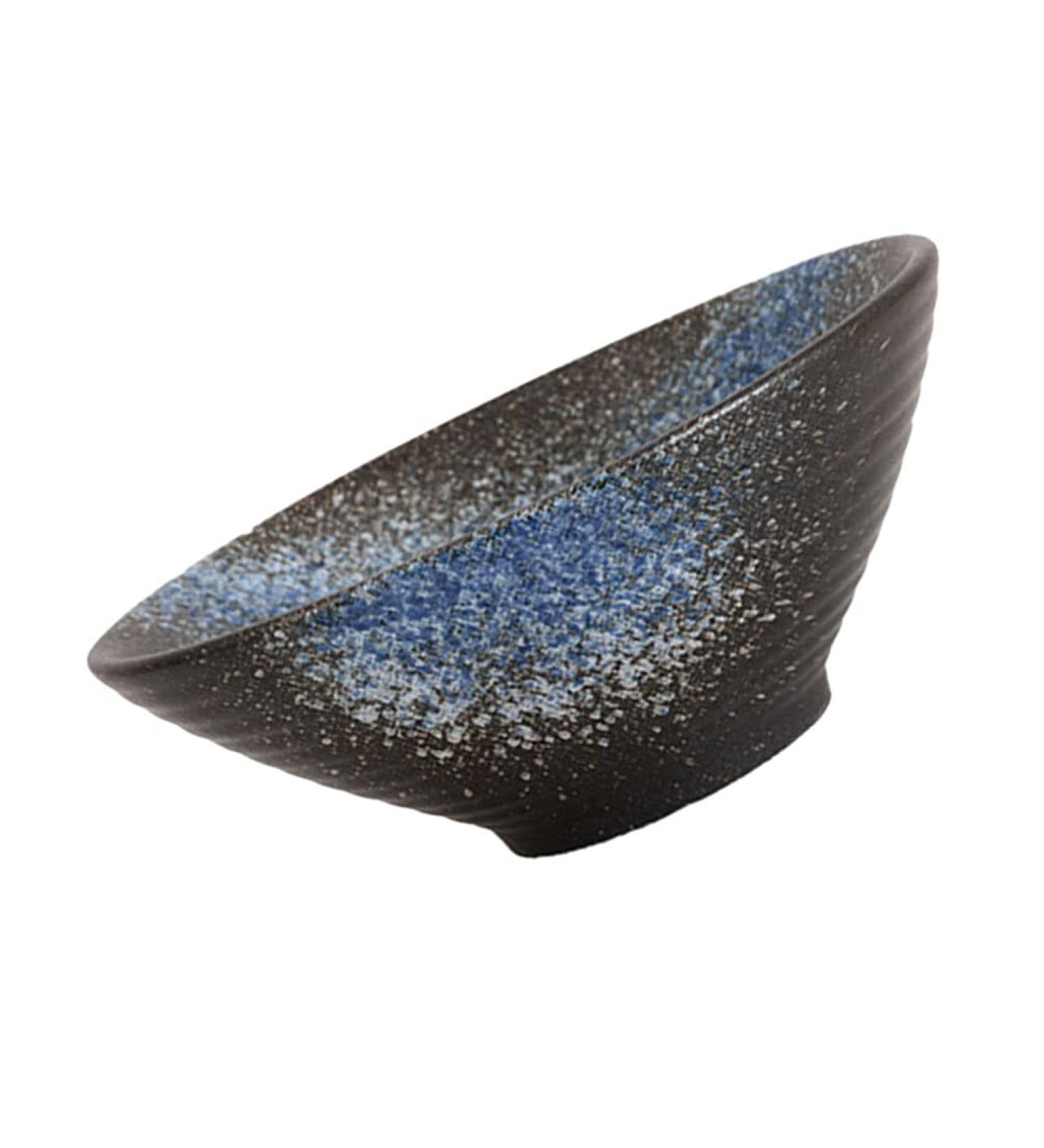 Angoily Ceramic Japanese Ramen Noodle Soup Bowls for Udon Soba Pho Asian Noodles Large Blue 8inch - Buy Online on SooperMarket.com