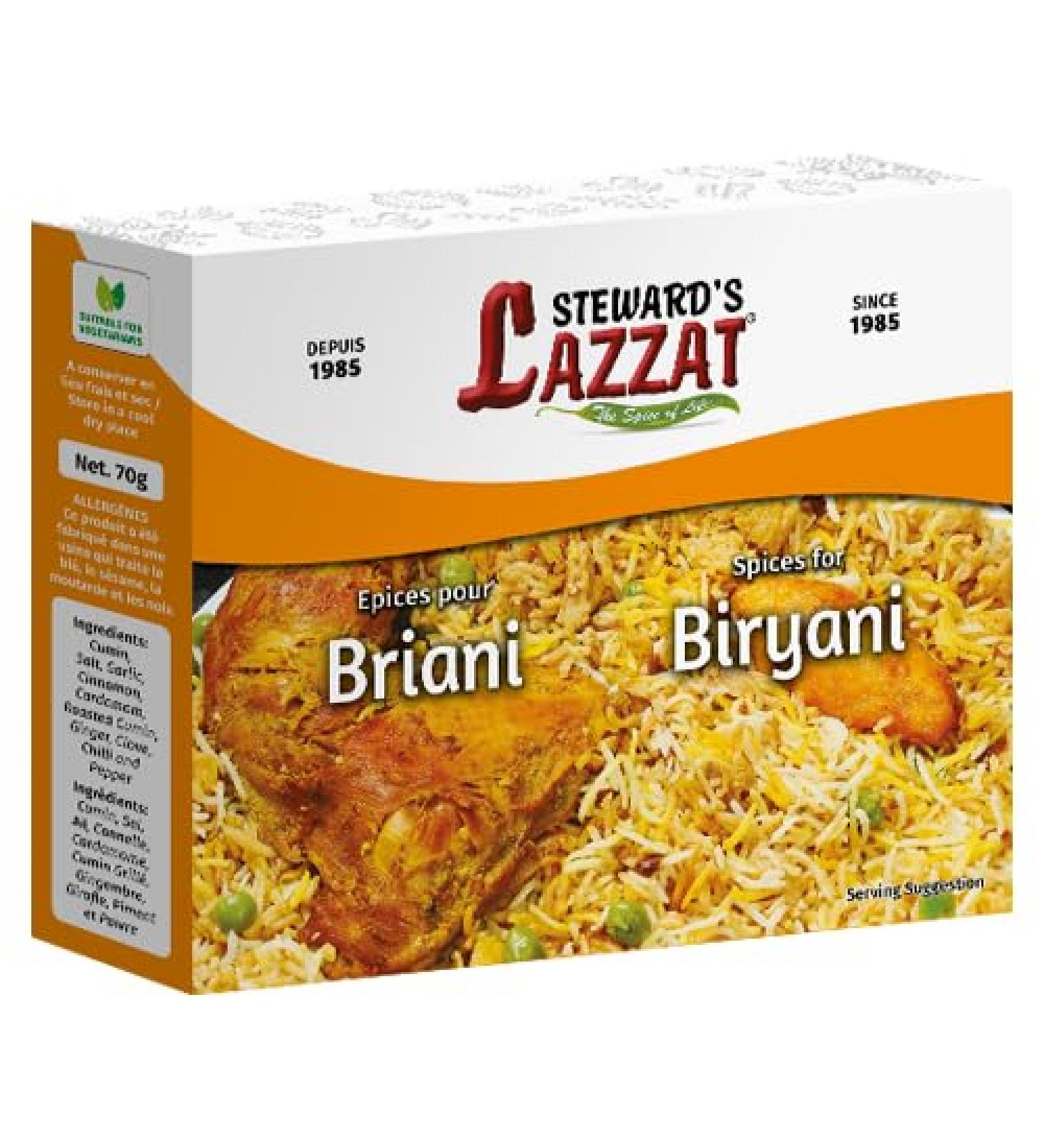 Steward's Lazzat - Spices (Biryani/Briani)