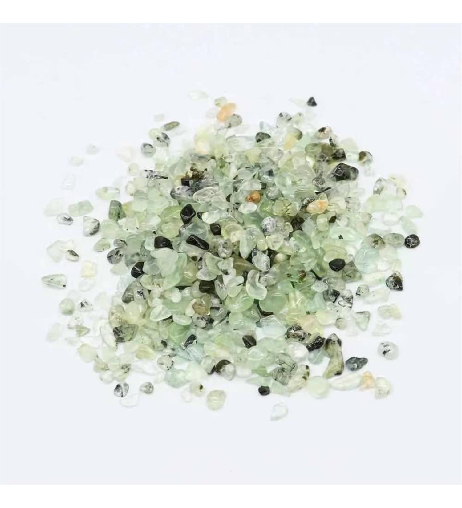 Natural Crystals and Stones 100g Natural Prehnite Quartz Crystal Stone Gravel 7mm-9mm for Decoration Gift for Decoration kaixun - Buy Online on SooperMarket.com
