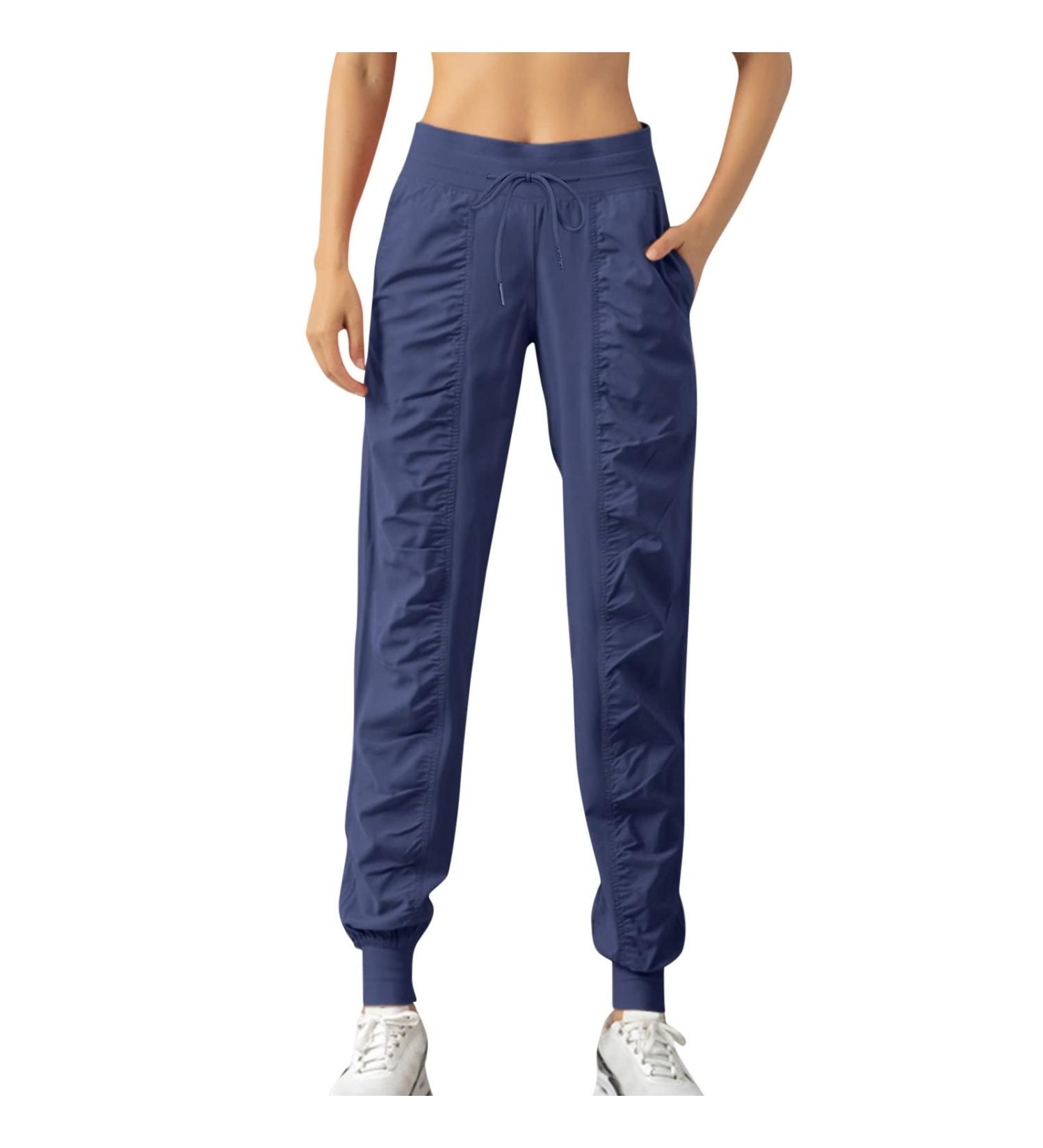 WILLBEST Women Causal Oversized Stretch Jogging Sports Jogger Sweatpants Elasticated Waist Trousers with Pockets Gym Running Yoga Pant Tracksuit Bottoms L 2005-djufh-navy-2 - Buy Online on SooperMarket.com