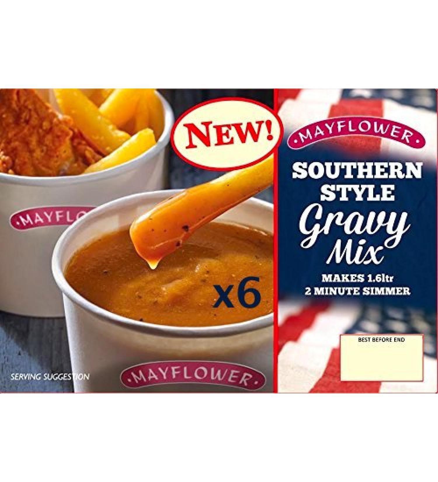 6x Mayflower Southern Style Gravy 255g
