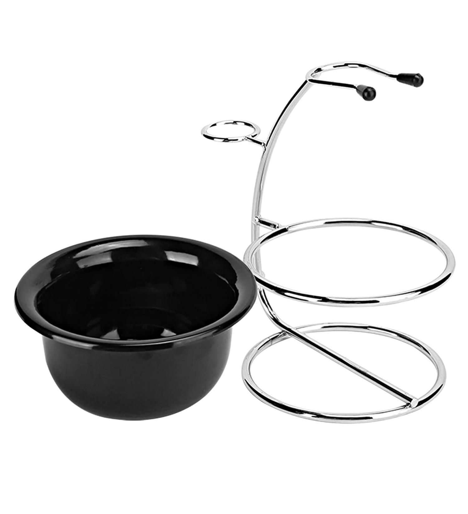 Premium Razor Holder Set - Men's Grooming Organizer with Foam Soap Peel | Perfect for Home Bathroom & Hairdressing Shops - Buy Online on SooperMarket.com