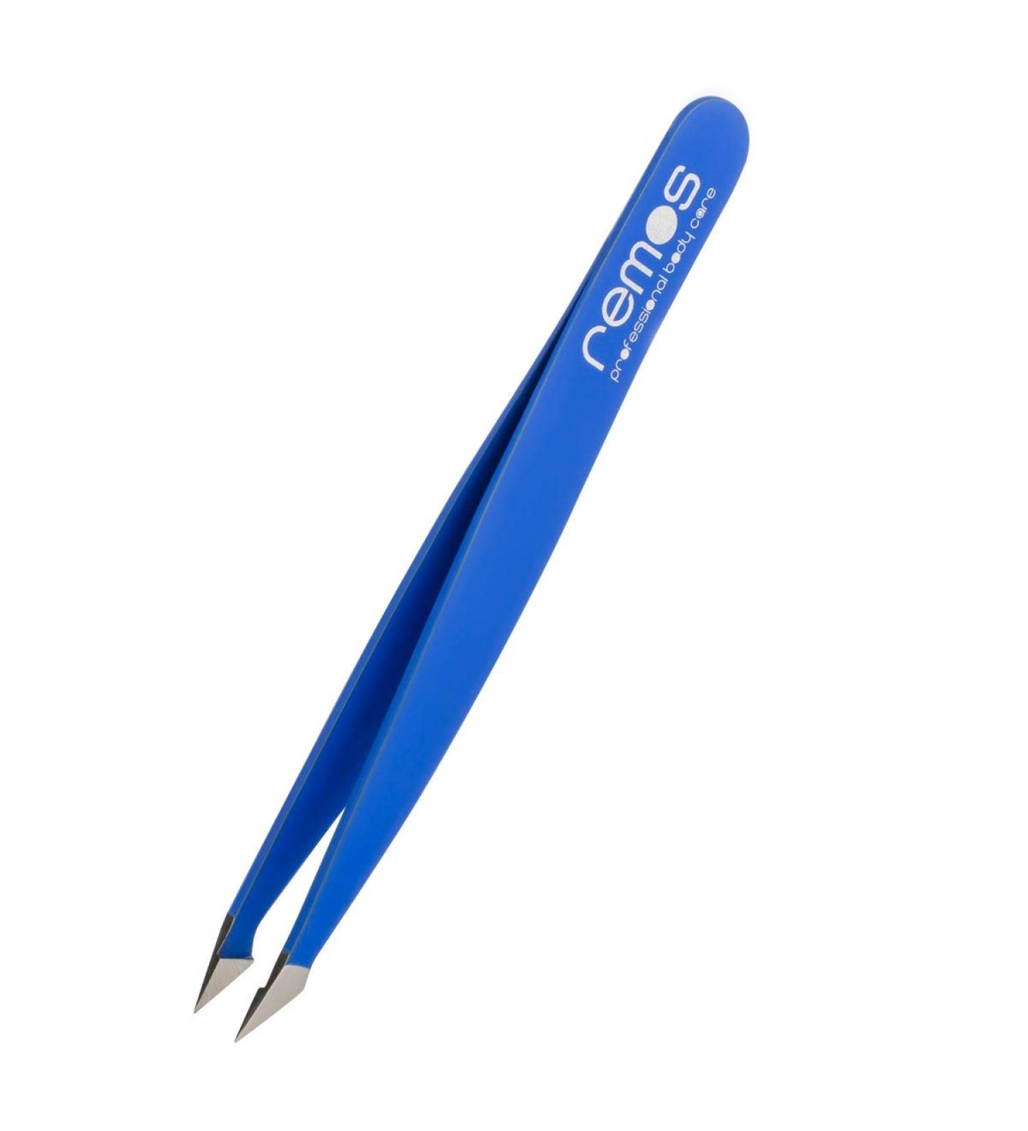 REMOS Stainless Steel Combination Tweezers 9.5cm - Dark Blue | For Splinters & Hair - Buy Online on SooperMarket.com