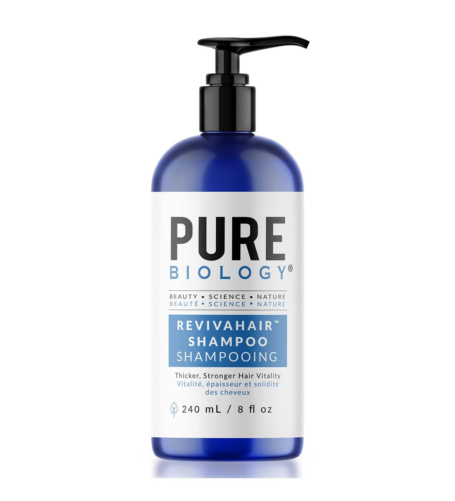 RevivaHair Biotin Shampoo for Men and Women - Volumizing Thinning Hair Care with Rosemary Oil - Procapil & Vitamin E Formula - 8 Fl Oz - Buy Online on SooperMarket.com