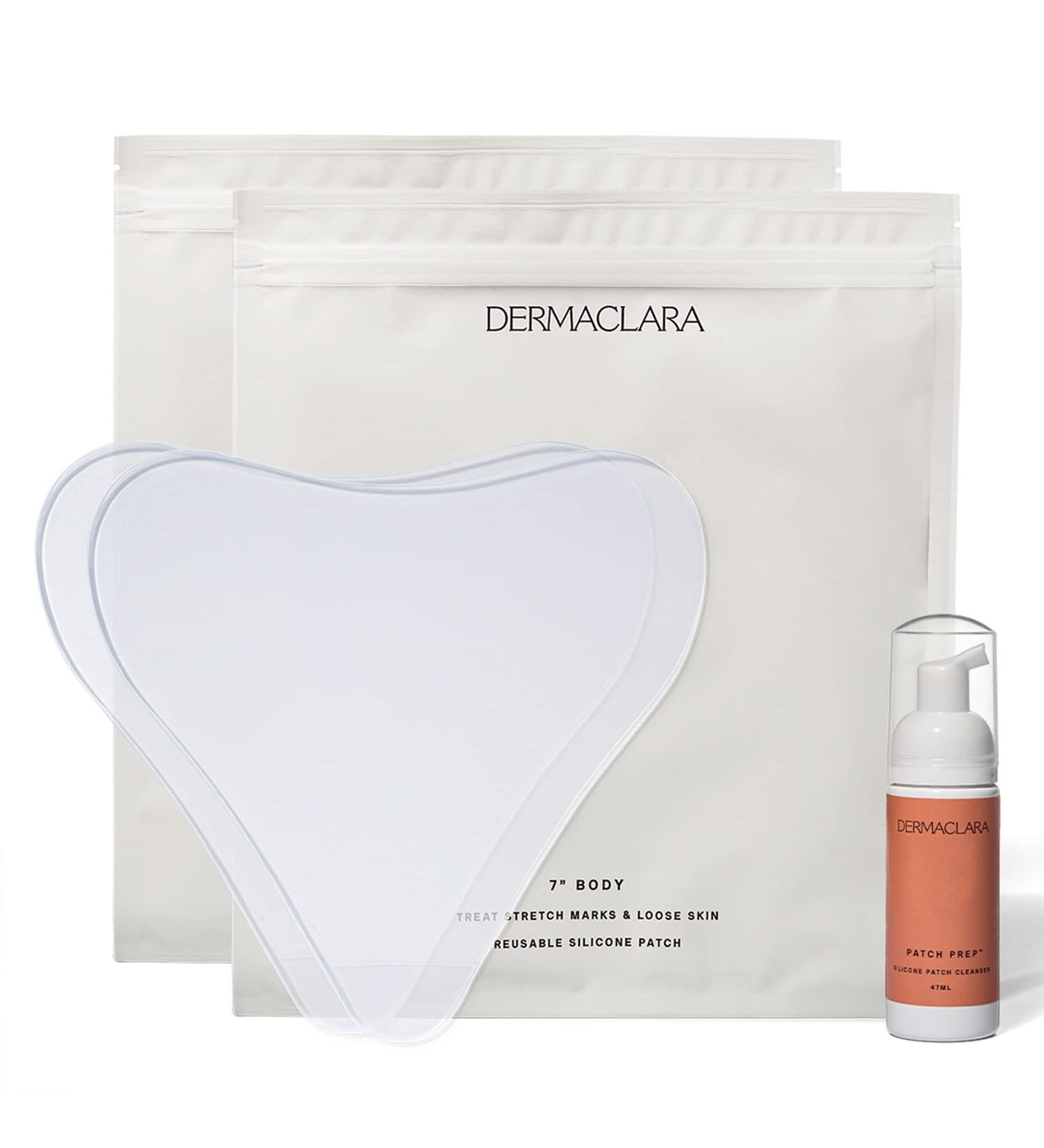 Dermaclara Silicone Stretch Marks Patch Kit | Scar Treatment Gel | Pregnancy Safe Skincare | Postpartum Care | Skin Firming Formula | Baby Shower Gift | Natural Stretch Mark Oil | 2x 7in Patches + Patch Prep - Buy Online on SooperMarket.com