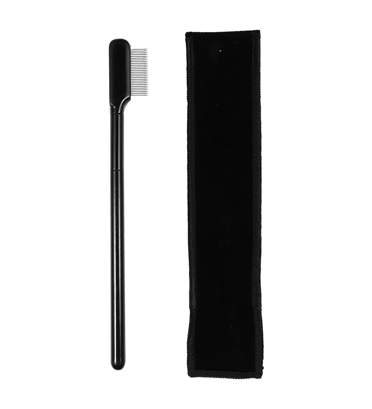 Didiseaon Eyelash Comb & Eyebrow Brush Set - Metal Brow Separator & Trimming Tool in Cloth Bag | Perfect for Eyelash & Brow Beauty - Buy Online on SooperMarket.com