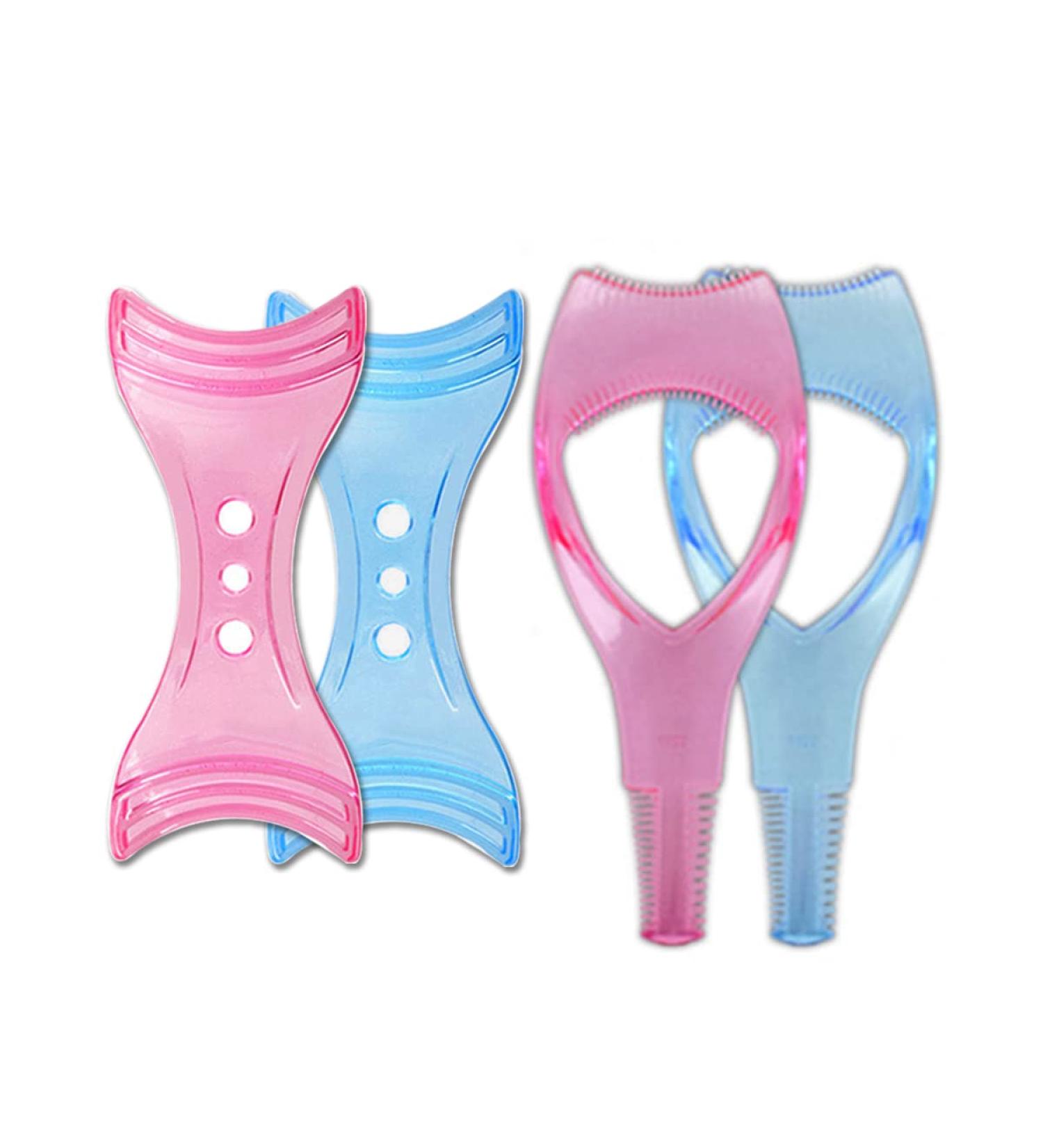 4 Pcs Eyelash Makeup Tool Set - Mascara Applicator Eyeliner Guide Curlers & Shields for Perfect Eye Makeup | International Shipping Available - Buy Online on SooperMarket.com