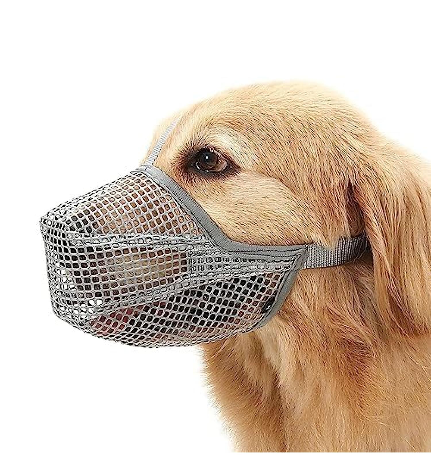 Adjustable Breathable Mesh Dog Muzzle - Black XS | Comfortable & Safe Muzzle for Dogs - Buy Online on SooperMarket.com