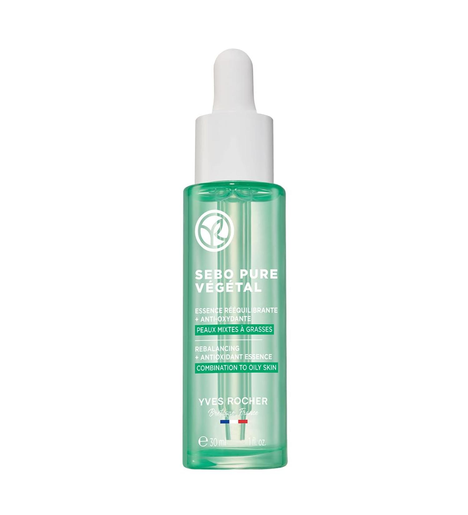 Yves Rocher Rebalancing Antioxidant Serum - Purify & Mattify Oily Skin with Salicylic Acid | 1 FL OZ - International Shipping Available - Buy Online on SooperMarket.com