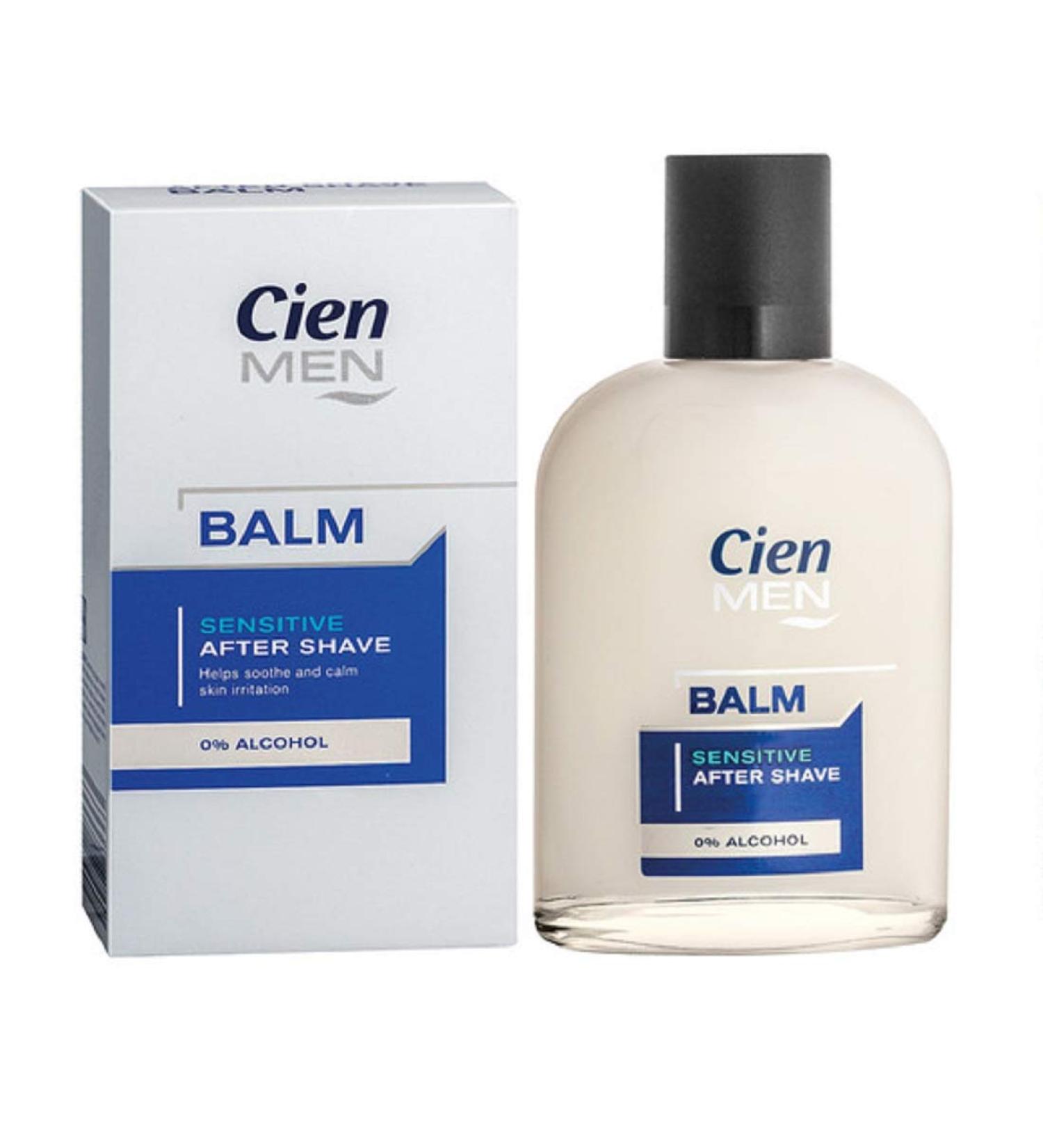 Cien Men Sensitive After Shave Balm - 0% Alcohol 100ml | Soothing & Hydrating Shave Care for Men - Buy Online on SooperMarket.com