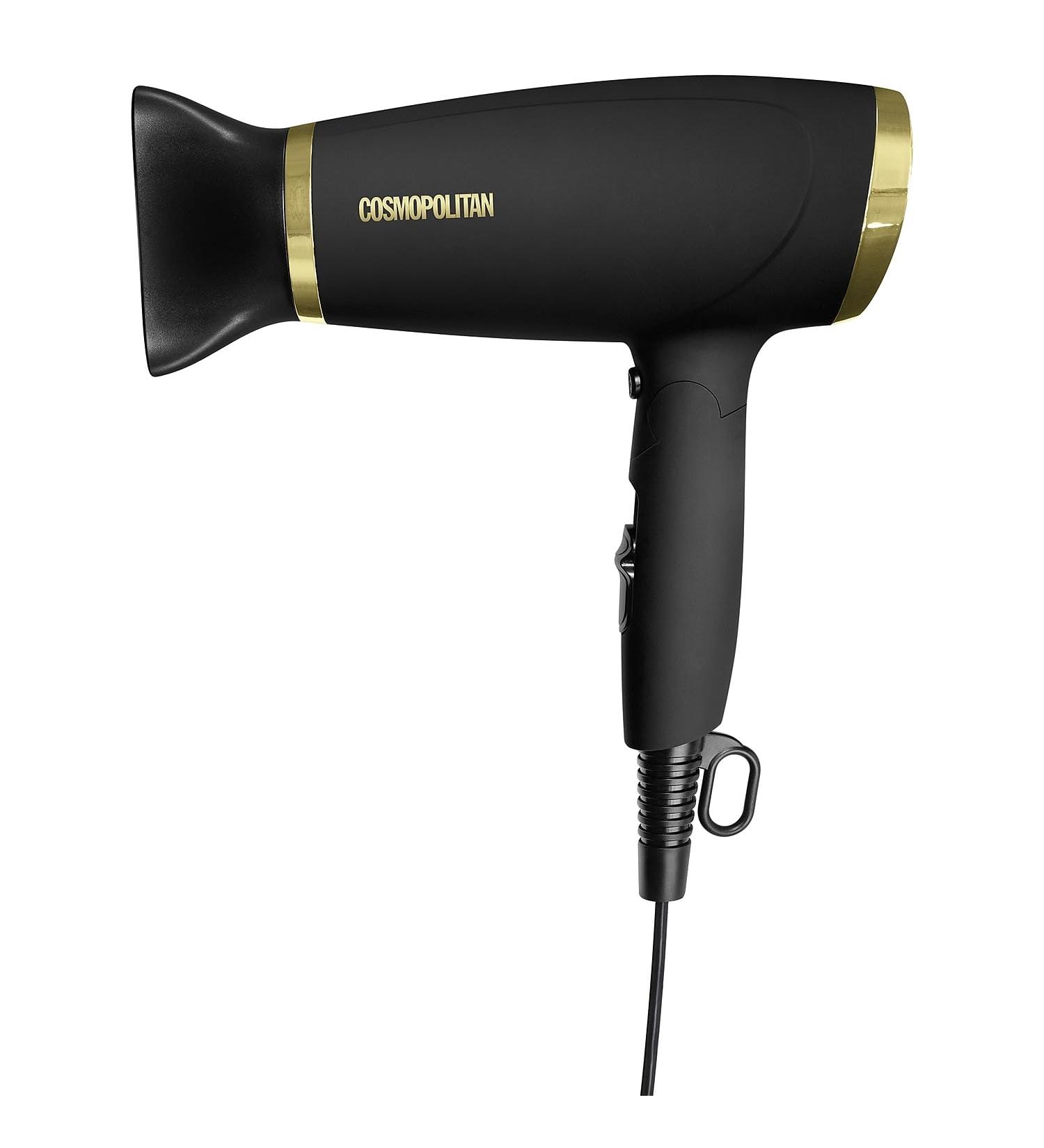 Cosmopolitan Foldable Hair Dryer with Smoothing Concentrator (Black & Gold) - Buy Online on SooperMarket.com