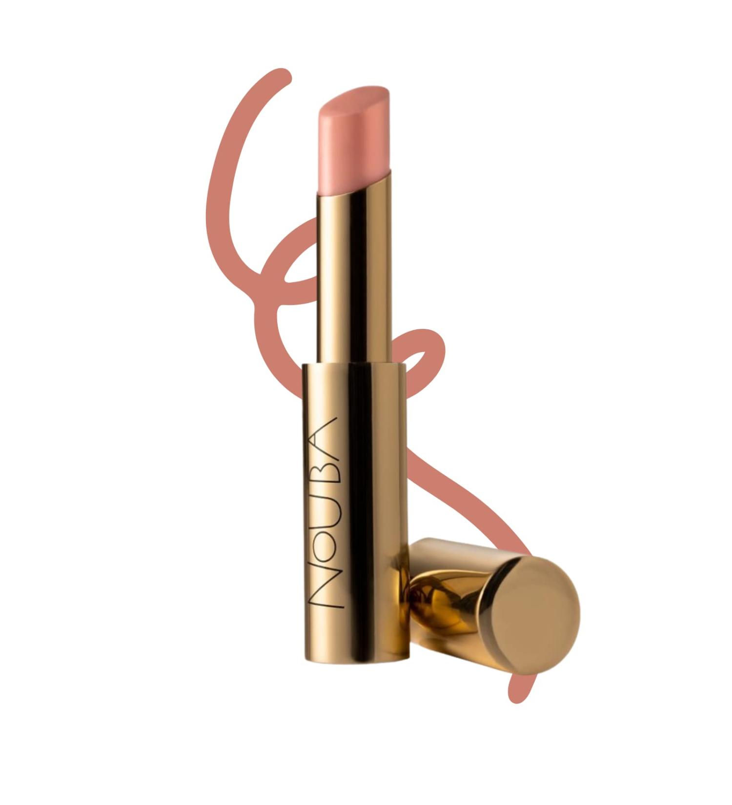 Nouba NUDA Lip Color Enhancer - Lustrous Hydrating Pink Lipstick Balm Mask Highly Pigmented Color and Instant Shine Long Lasting Fuller Look Increase Lip Volume Matte Finish
