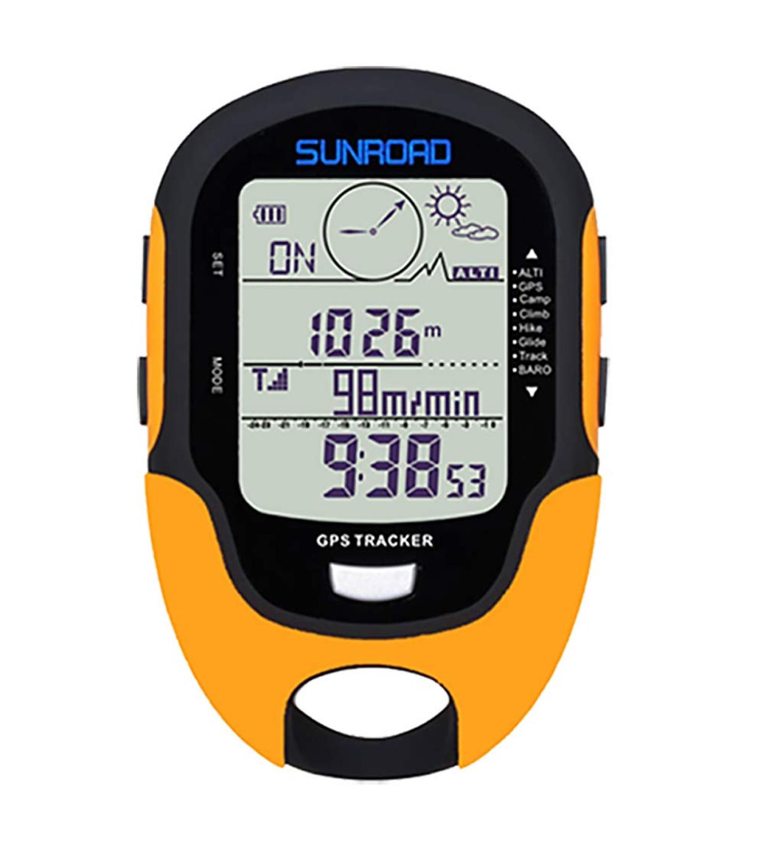SUNROAD GPS Tracker with Altimeter, Compass, Weather Forecast, Thermometer - Multifunctional Meter for GPS Route Tracking - Buy Online on SooperMarket.com