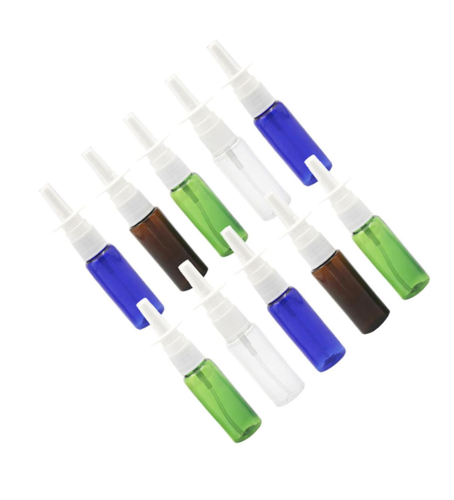 FOMIYES 10pcs Mini Plastic Fine Mist Spray Bottles - Reusable Travel Containers - Nose Spray Bottle - Random Color - 9.7X2.3X2.3CM - Buy Online on SooperMarket.com