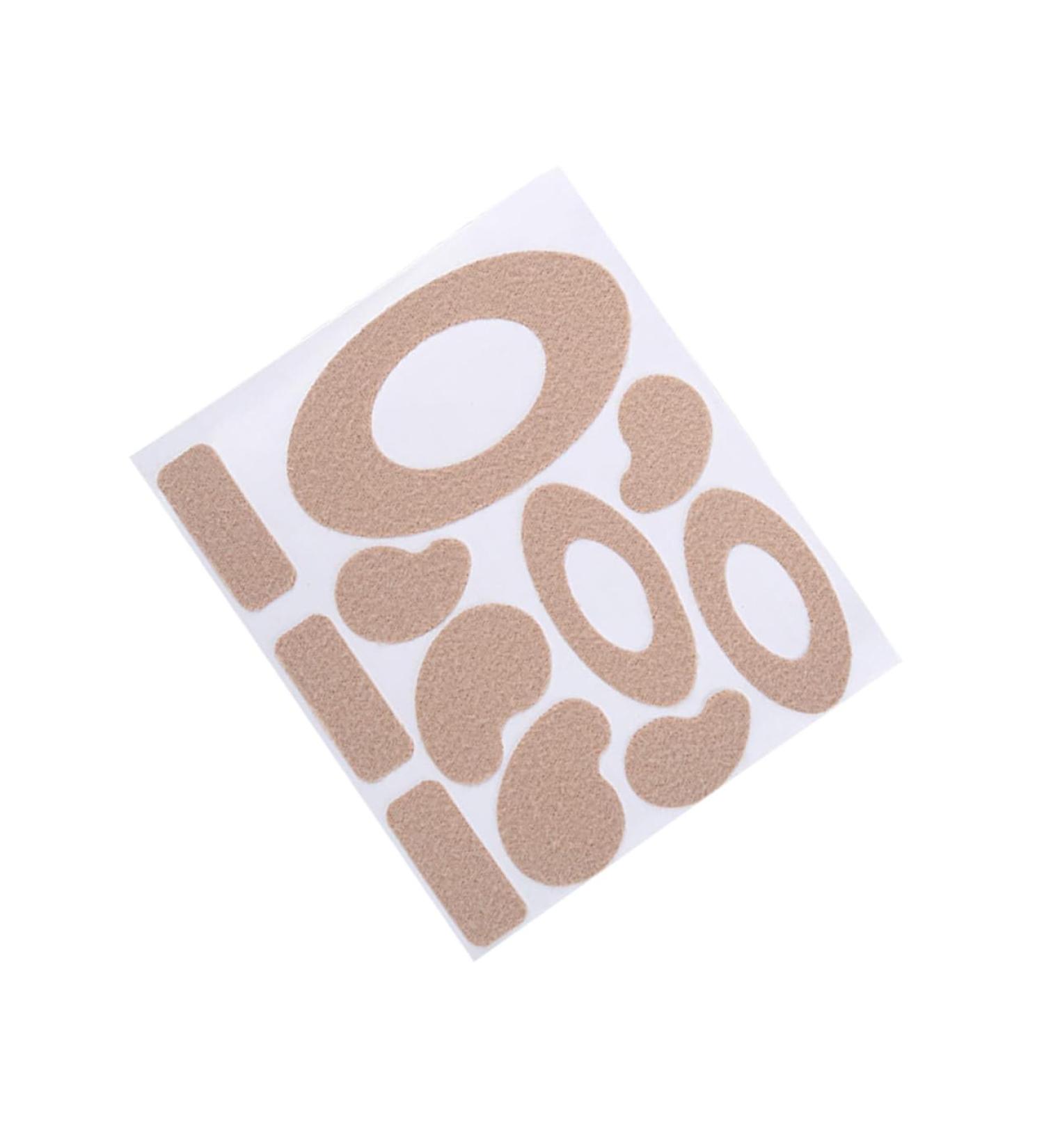 Anti-Wear Foot Pads - 10 Sheets Moleskin Tape Insoles | Gel Heel Sticker for High Heels | Skin-Friendly Slip Protection - Buy Online on SooperMarket.com