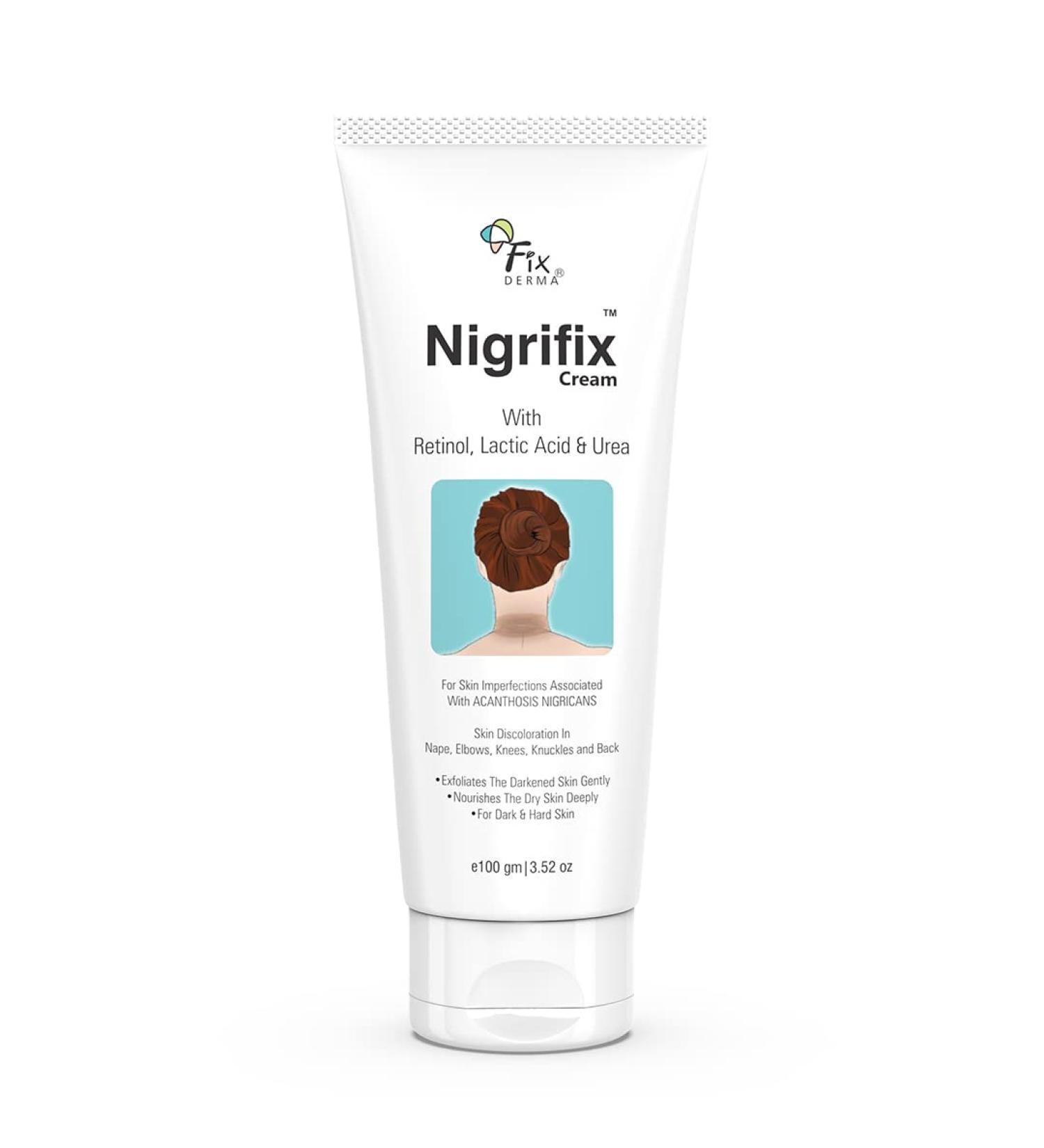 Fixderma Nigrifix Cream for Acanthosis Nigricans - Dermatologist Tested Retinol Cream for Hyperpigmentation Removal on Dark Body Areas | 3.38 Fl Oz - Buy Online on SooperMarket.com