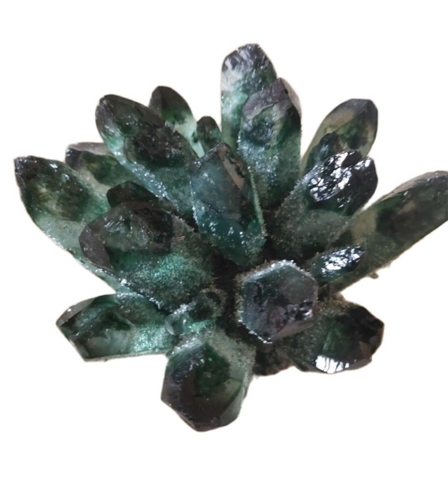 Specimen Natural Green Ghost Phantom Quartz Crystal Cluster Rock Stones and Crystals Reiki Specimen Home Decor 300-800g Stone Home Goods (Size : 500-600g) - Buy Online on SooperMarket.com