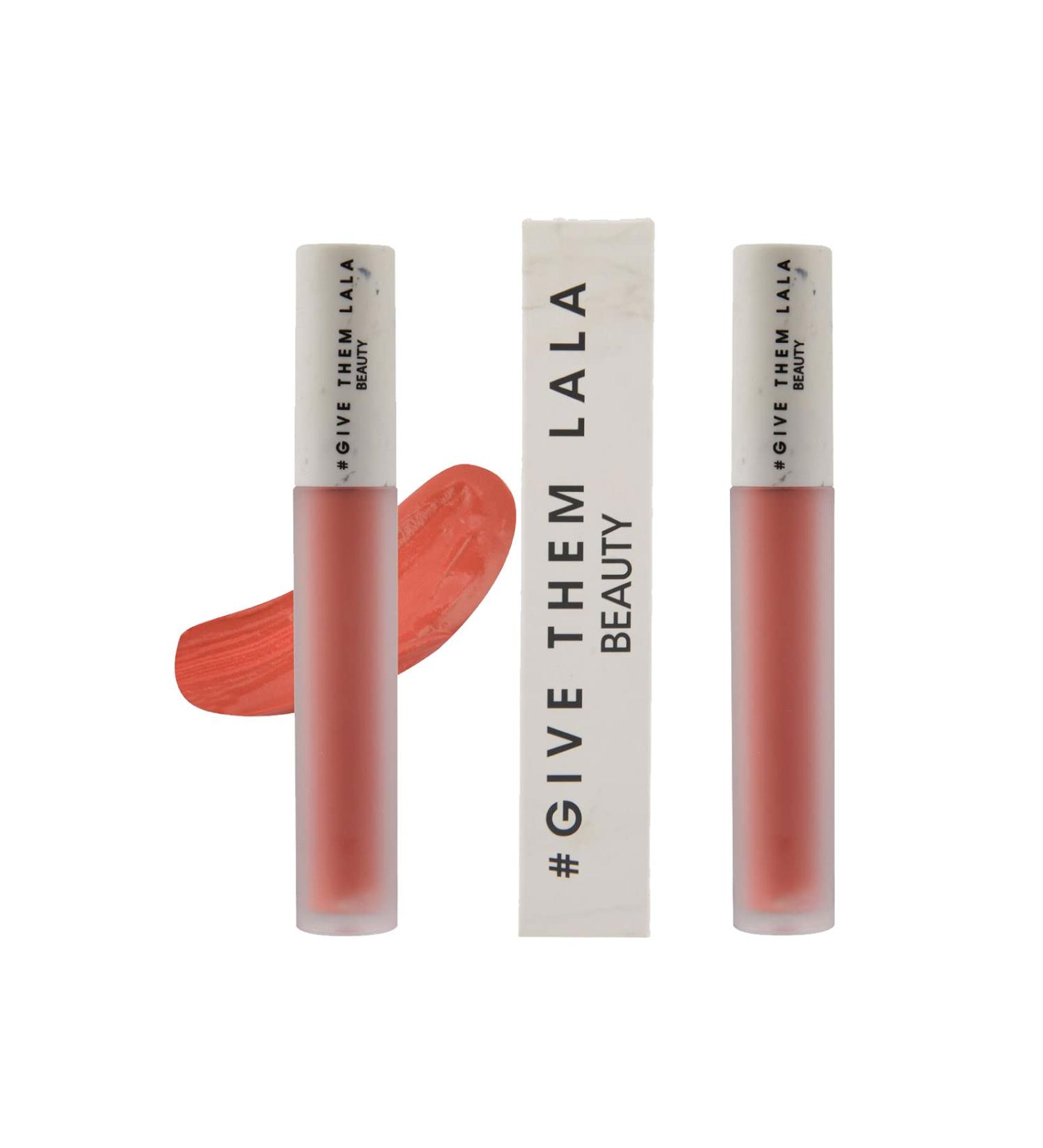 Give Them Lala Matte Lipstick - Send Nudes Cushion Cream Lipstick - Nude Color | Lightweight, Long-Lasting, Cruelty-Free with Satin Soft Finish - Buy Online on SooperMarket.com