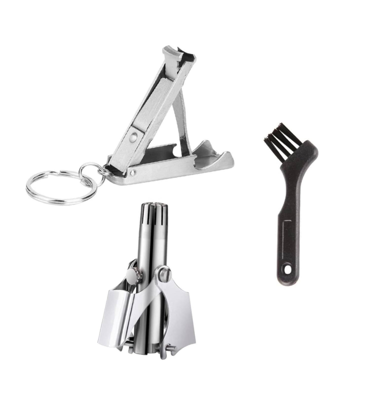 Housoutil Nose Hair Trimmer Set - Precision Scissors & Clipper for Grooming | Best Nose Hair Removal Tools - Buy Online on SooperMarket.com
