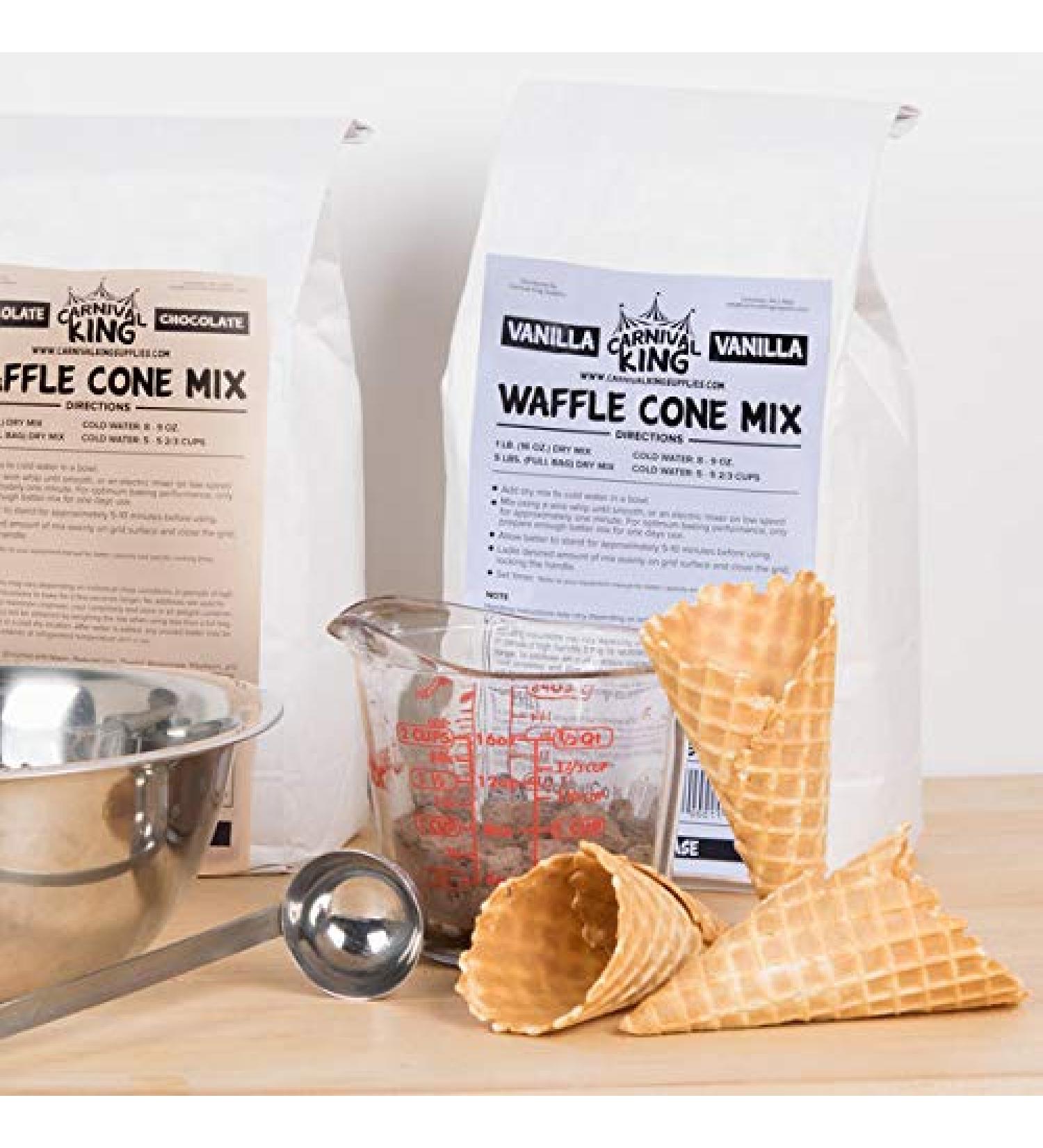 Carnival King Vanilla Waffle Cone Mix 5 lb. Bag