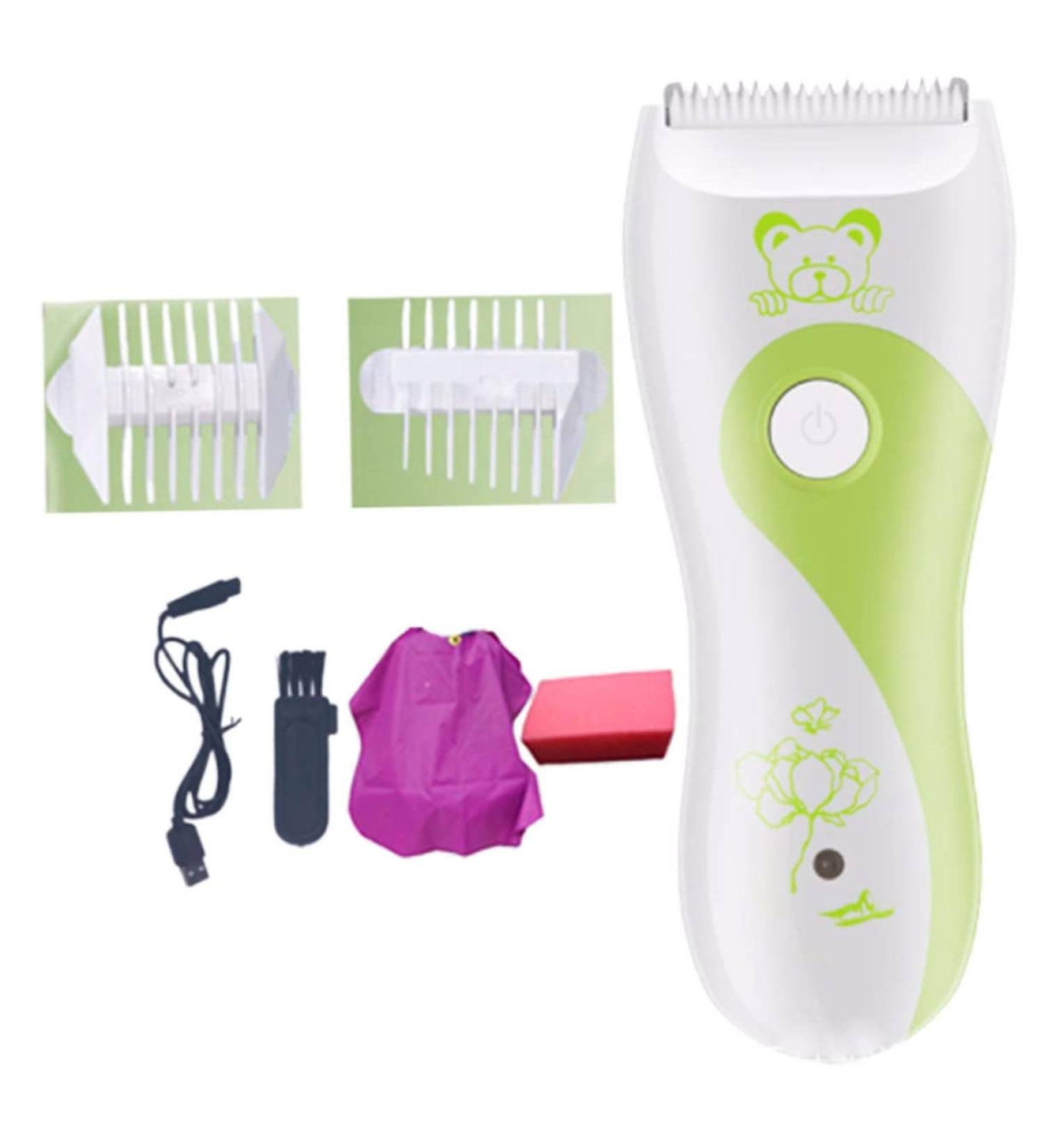 KALLORY Electric Razor Set - USB Rechargeable Hair Trimmer Clippers for Infants - Automatic Color Cutting - Mute Clipper Kit - Perfect Gift for Home Use - Buy Online on SooperMarket.com