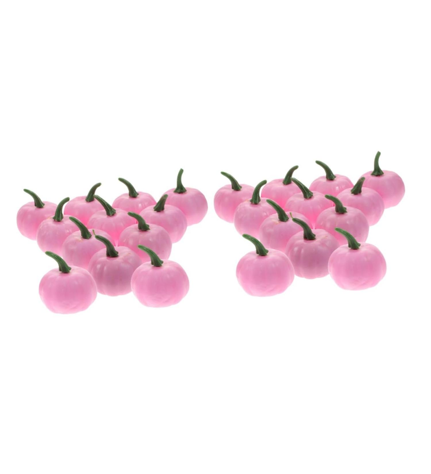 HOMSFOU 24 Pcs Artificial Pumpkin Foams Pumpkins Props Halloween Decoration Halloween Pumpkin Decor Halloween Centerpiece Pumpkin Ornaments Pink Pumpkins Fake Pumpkin Household - Buy Online on SooperMarket.com